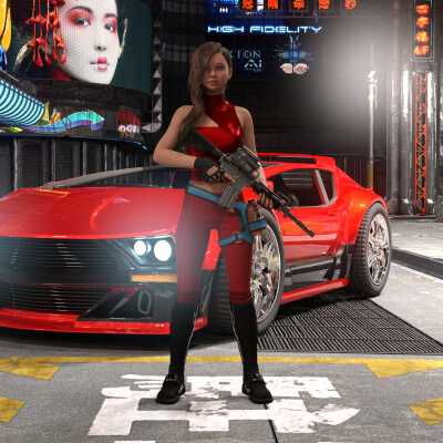 GD Erin and the Red Nemesis 3D Wallpaper