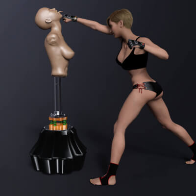 Gd Ilya Beating Up a Mannequin 3D Wallpaper