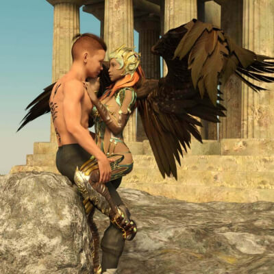 Mount Olympus Love 3D Wallpaper