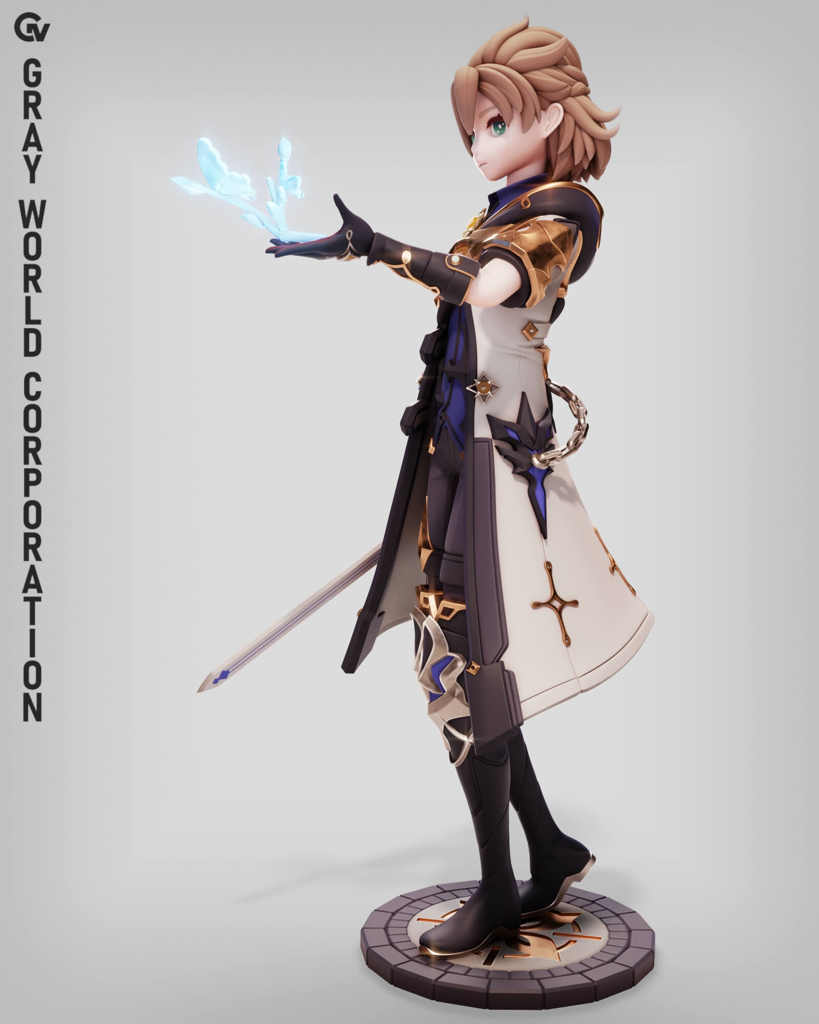 Albedo Kreideprinz 4 - Genshin Impact 3D Model