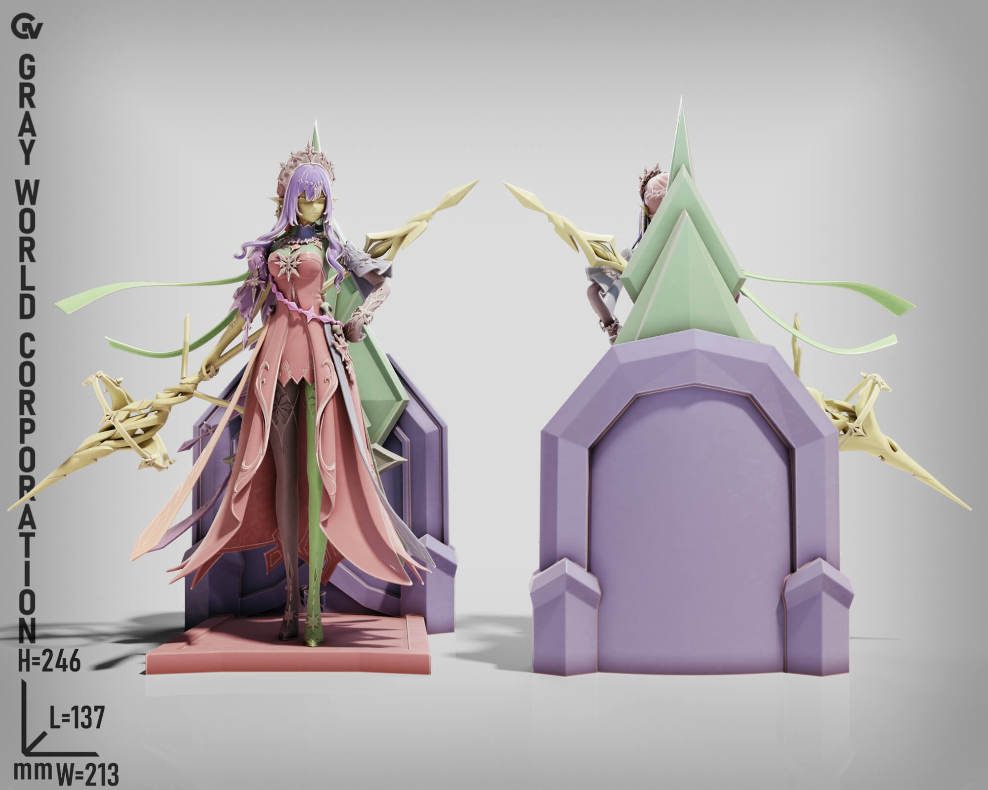 Anastasya Feodorovna Snezhnaya "The Tsaritsa" - Ge 3D Model