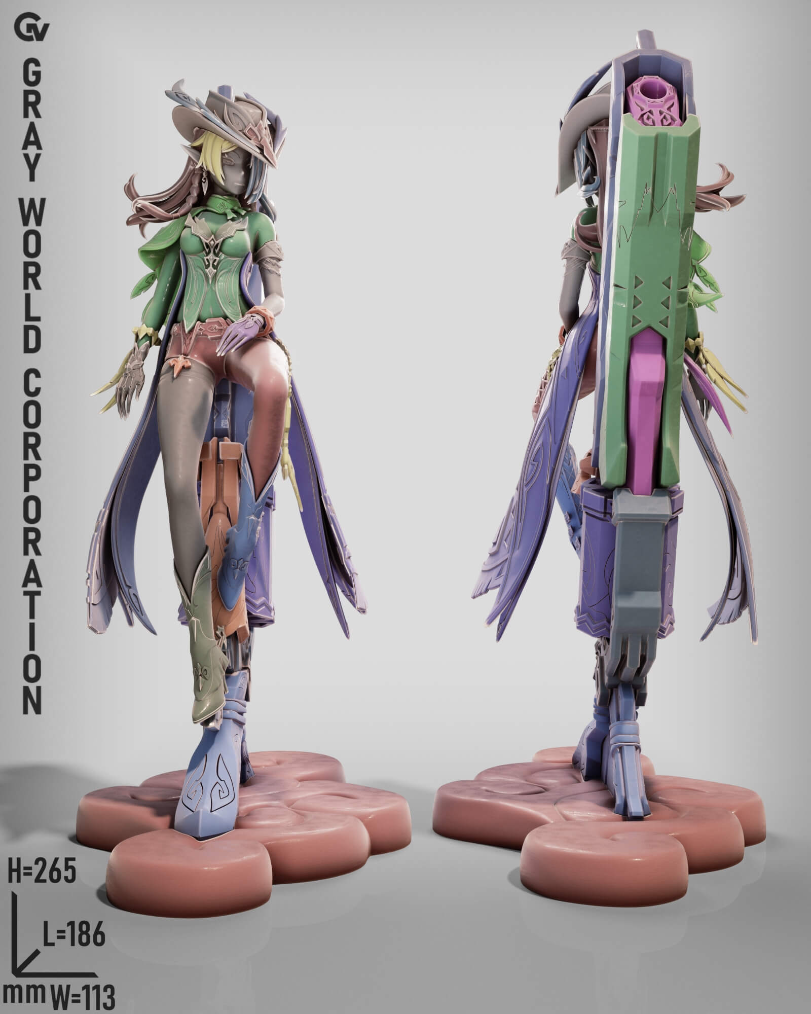 Chasca - Genshin Impact 3D Model