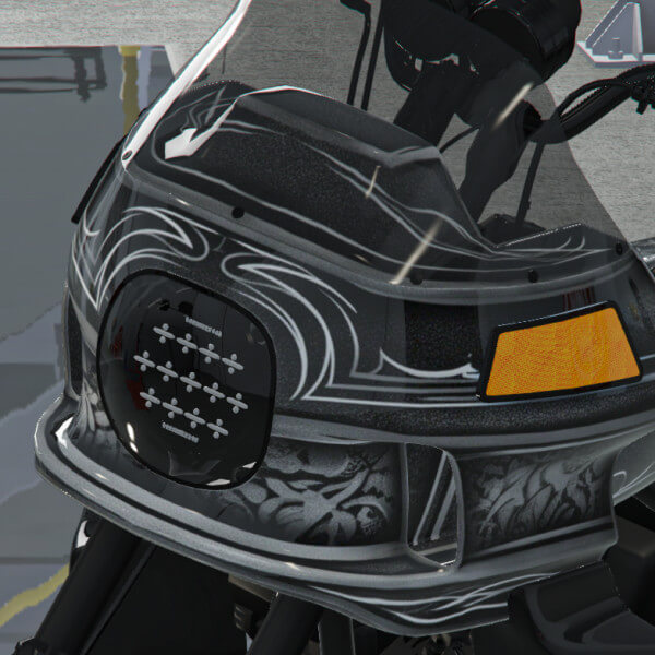 Custom Paintjob on Motorcycle