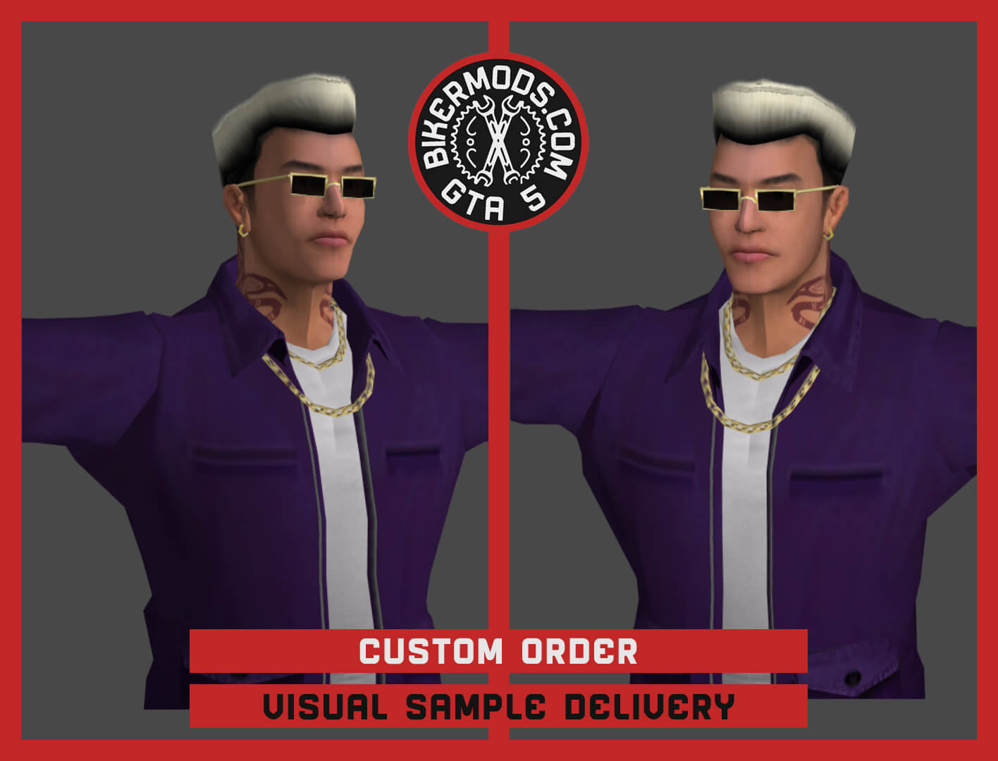 Johnny Gat from Saints Row 3D Render, Digital Artwork by gtabikermods