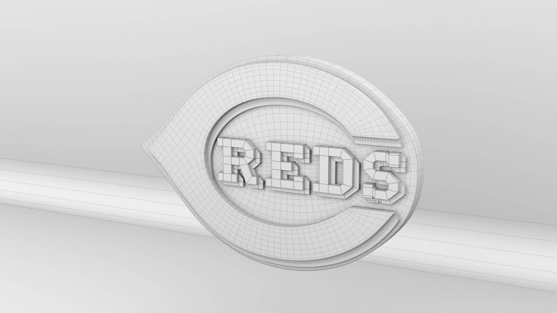 Cincinnati Reds 3d File MLB Cincinati Reds Team Logo V1 - 3D Model by guimart