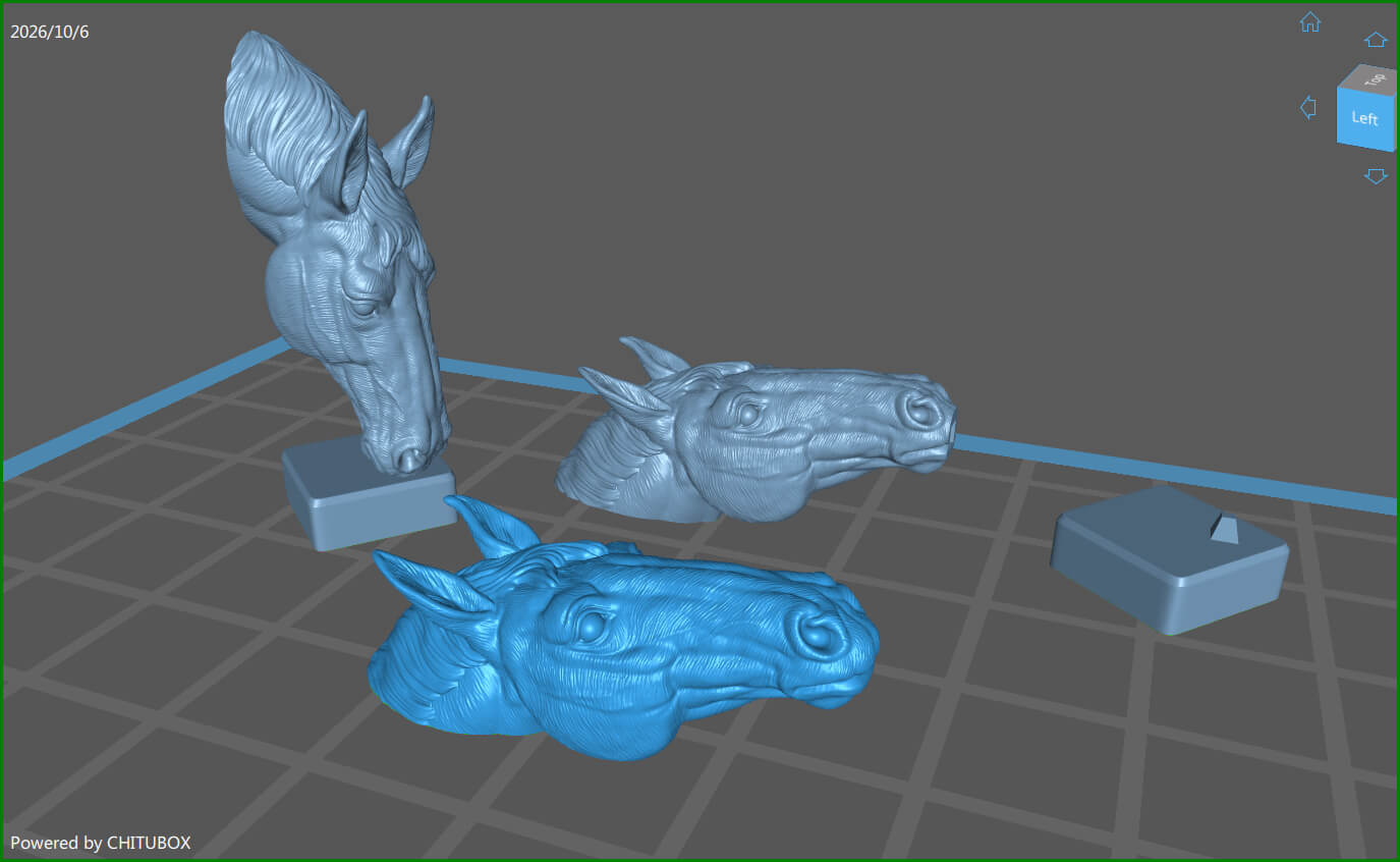 Horse Head Bust ver 2 3D Model