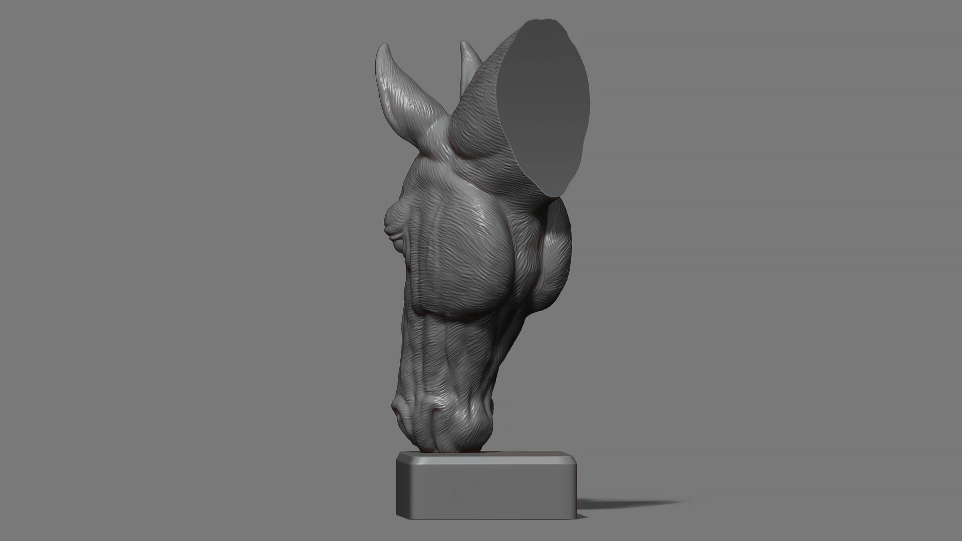 Horse Head Bust 3D Model