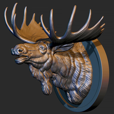 Moose Head Bust