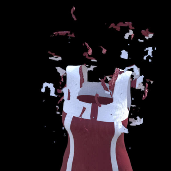 Partial Explosion of the Dress