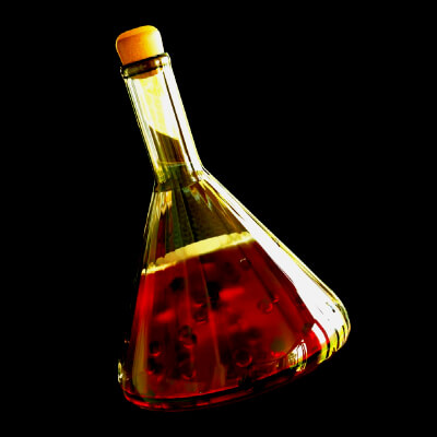 Magical Potion Bottle – Fantasy 3D Prop for blender