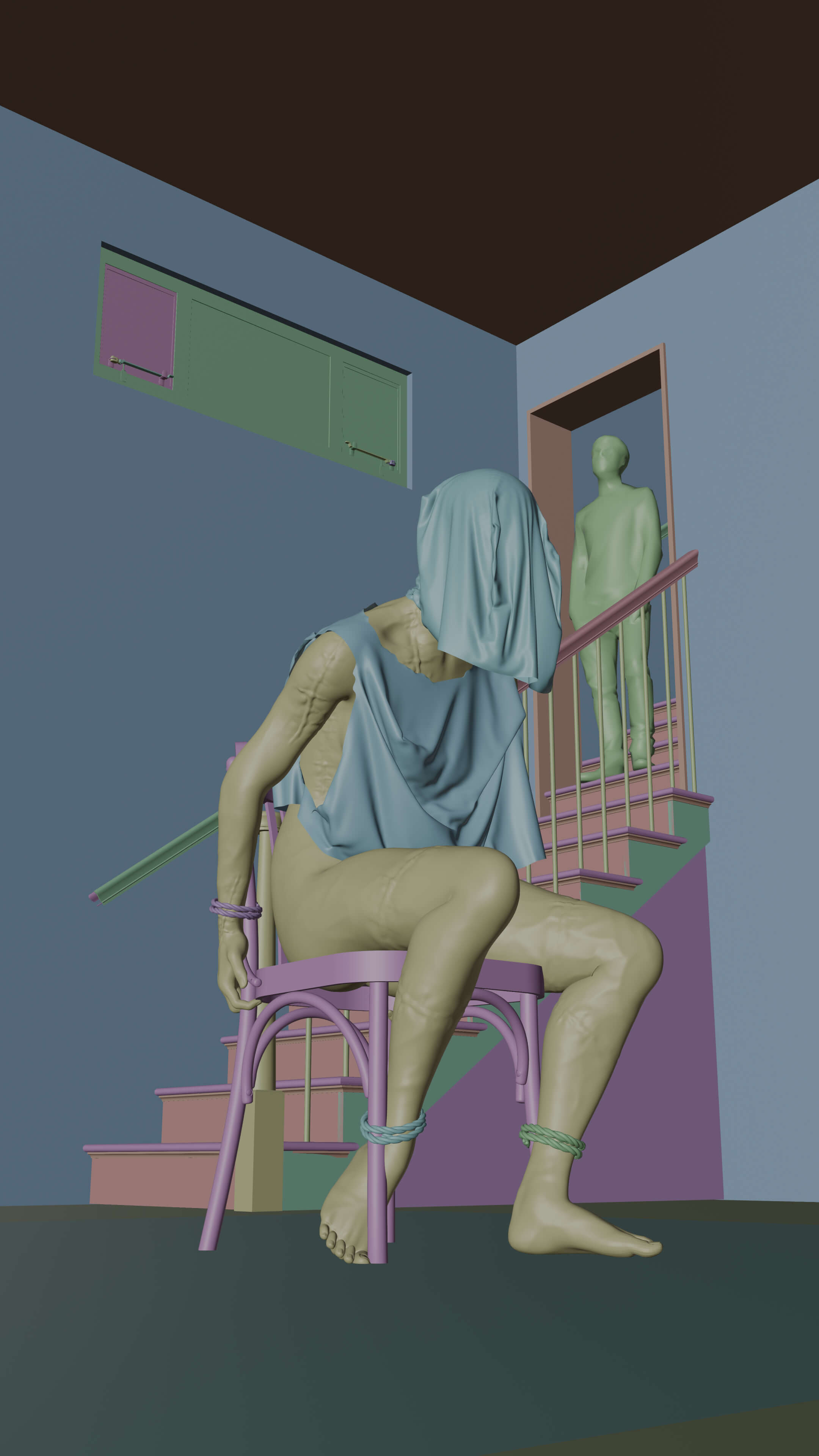 The Last Confession 3D Render, Digital Artwork by GVIBE