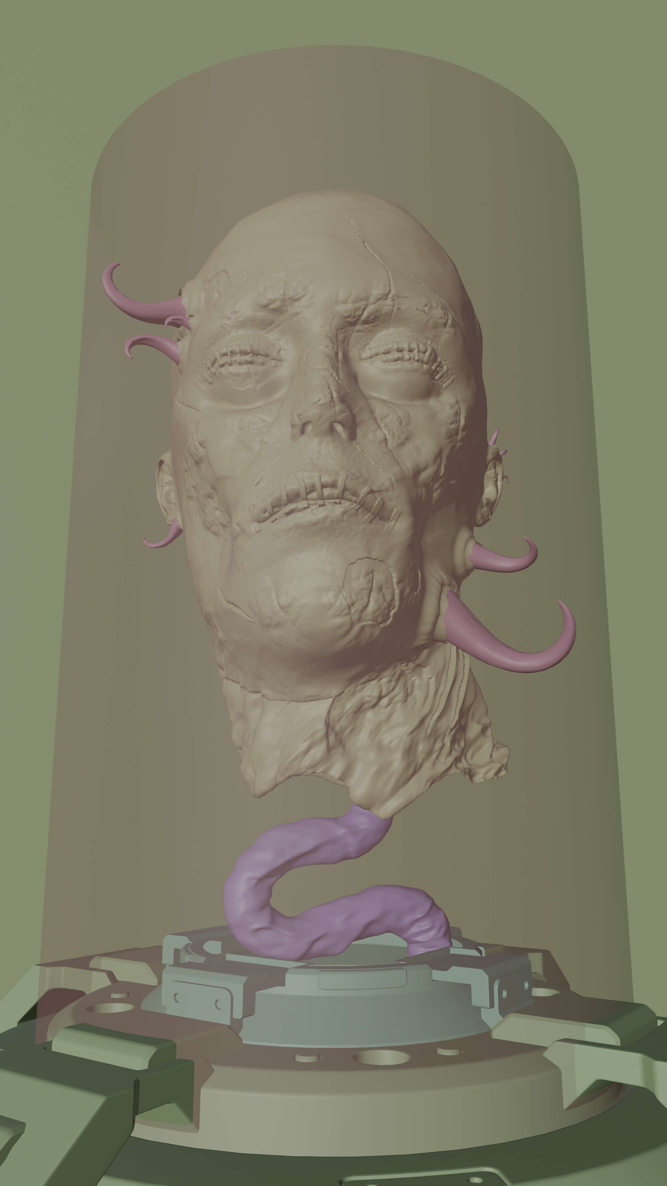 The Last Watcher 3D Render, Digital Artwork by GVIBE