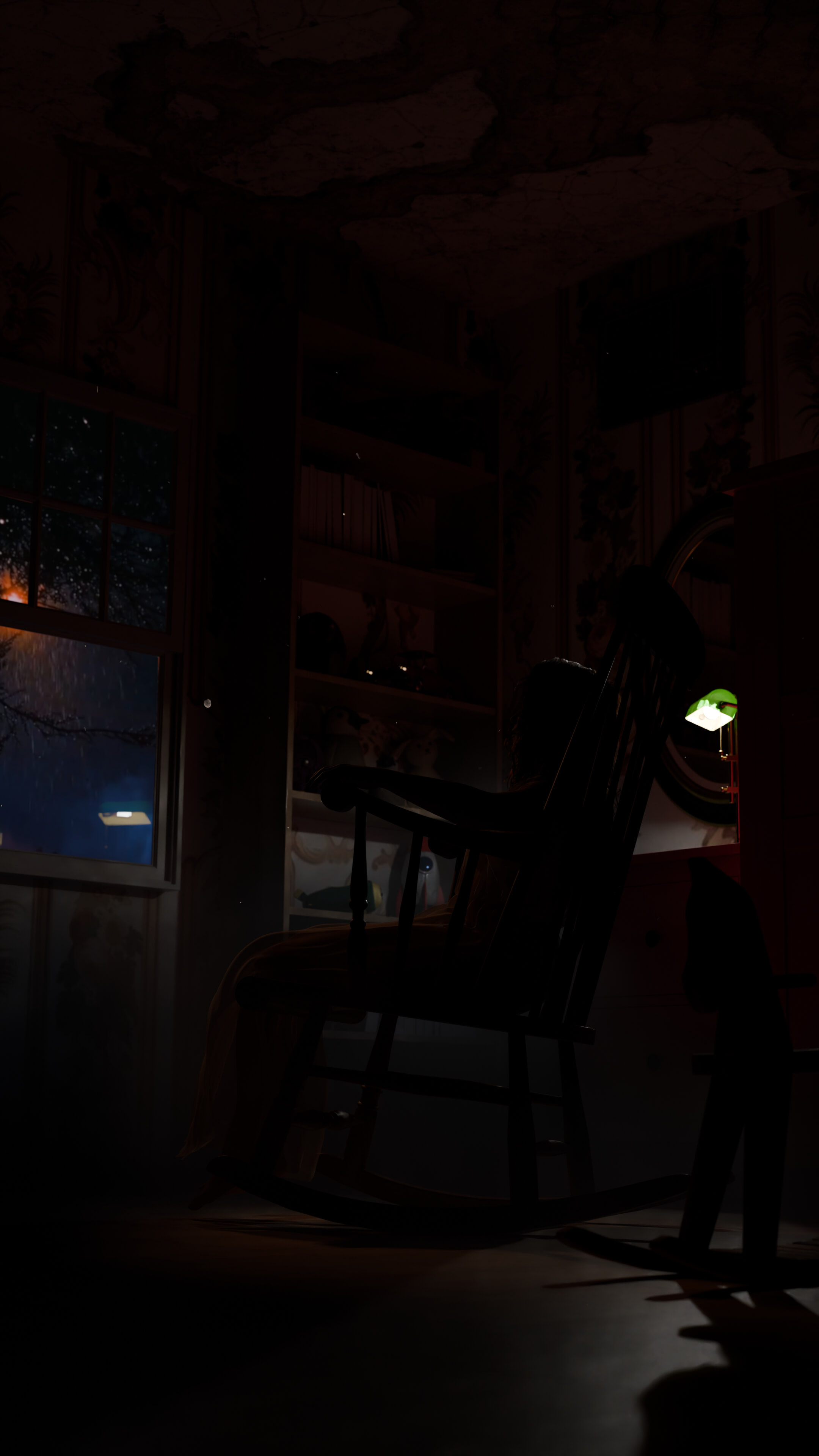 The Night That Watches 3D Render, Digital Artwork by GVIBE