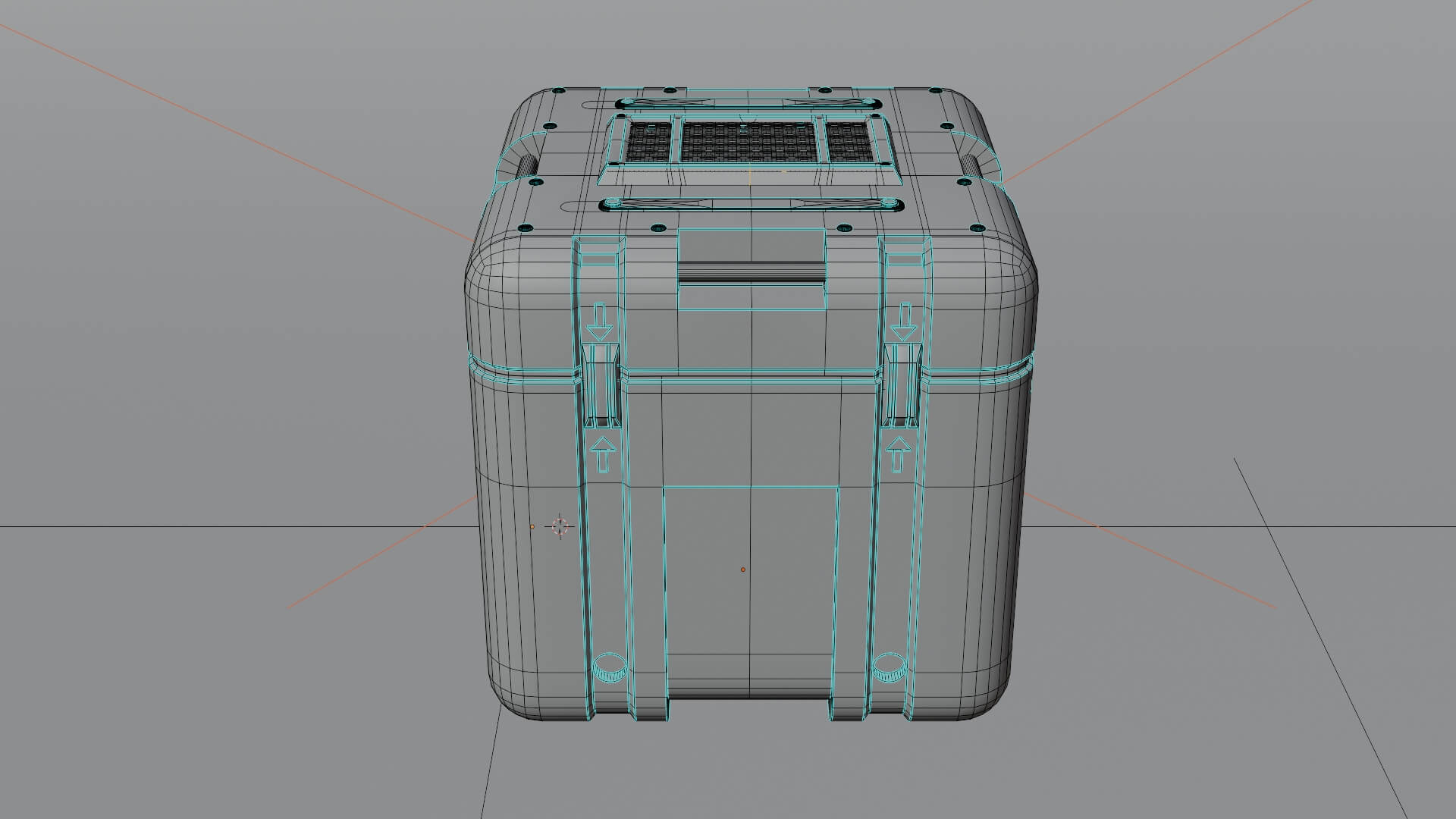 Sci-Fi Military Crate Container 3D Prop 3D Model