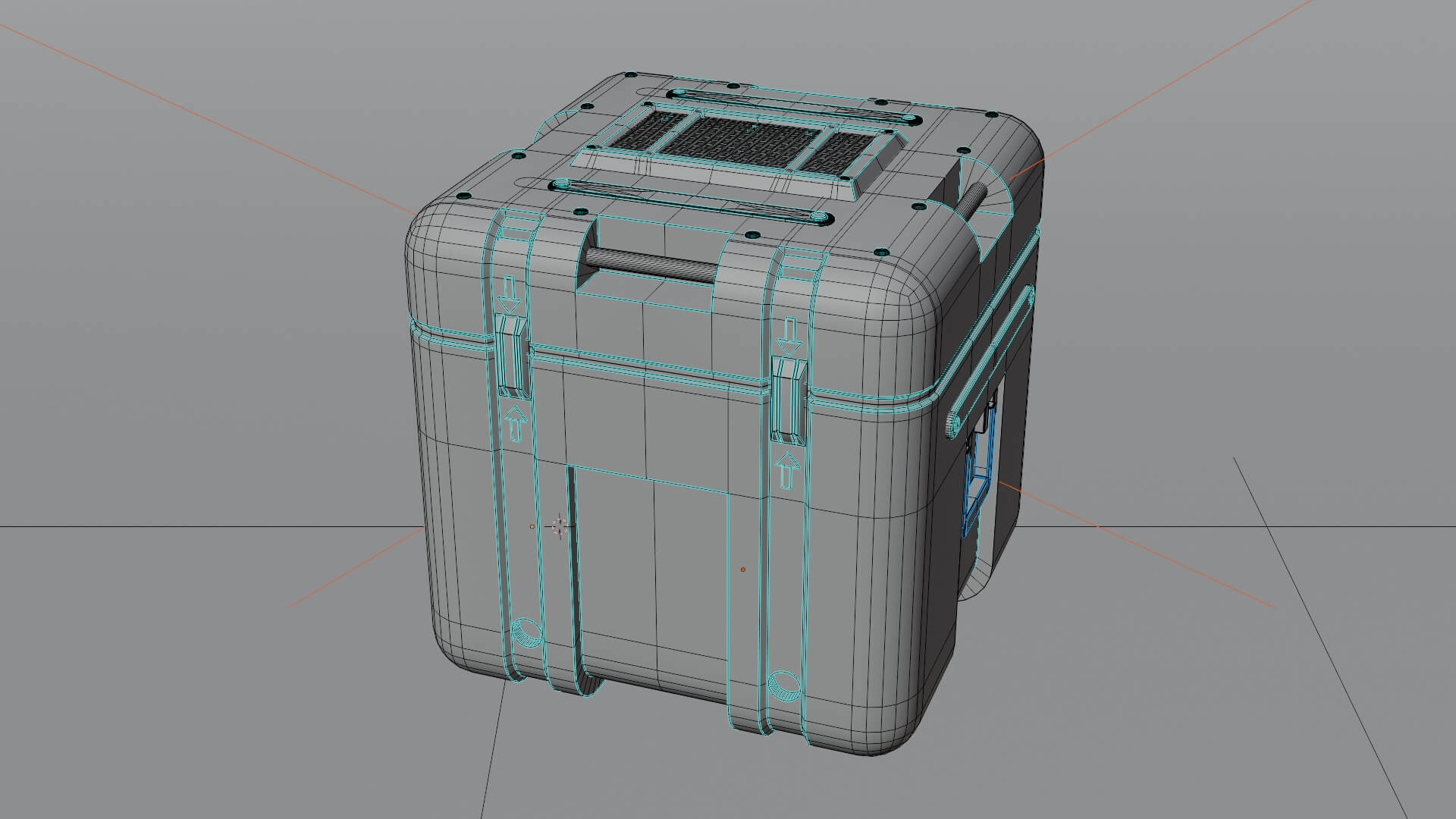 Sci-Fi Military Crate Container 3D Prop 3D Model