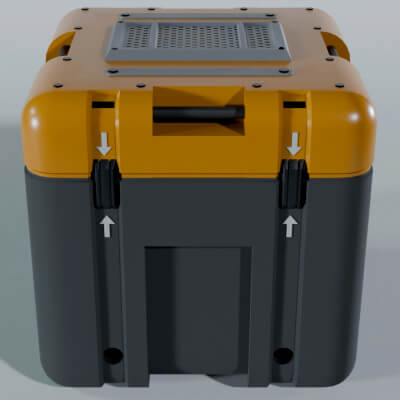 Sci-Fi Military Crate Container 3D Prop