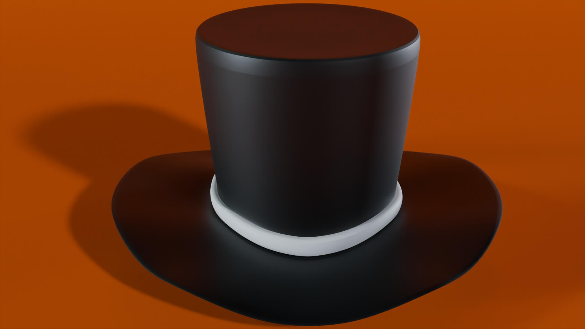 Stylized Black Top Hat 3D Model 3D Model