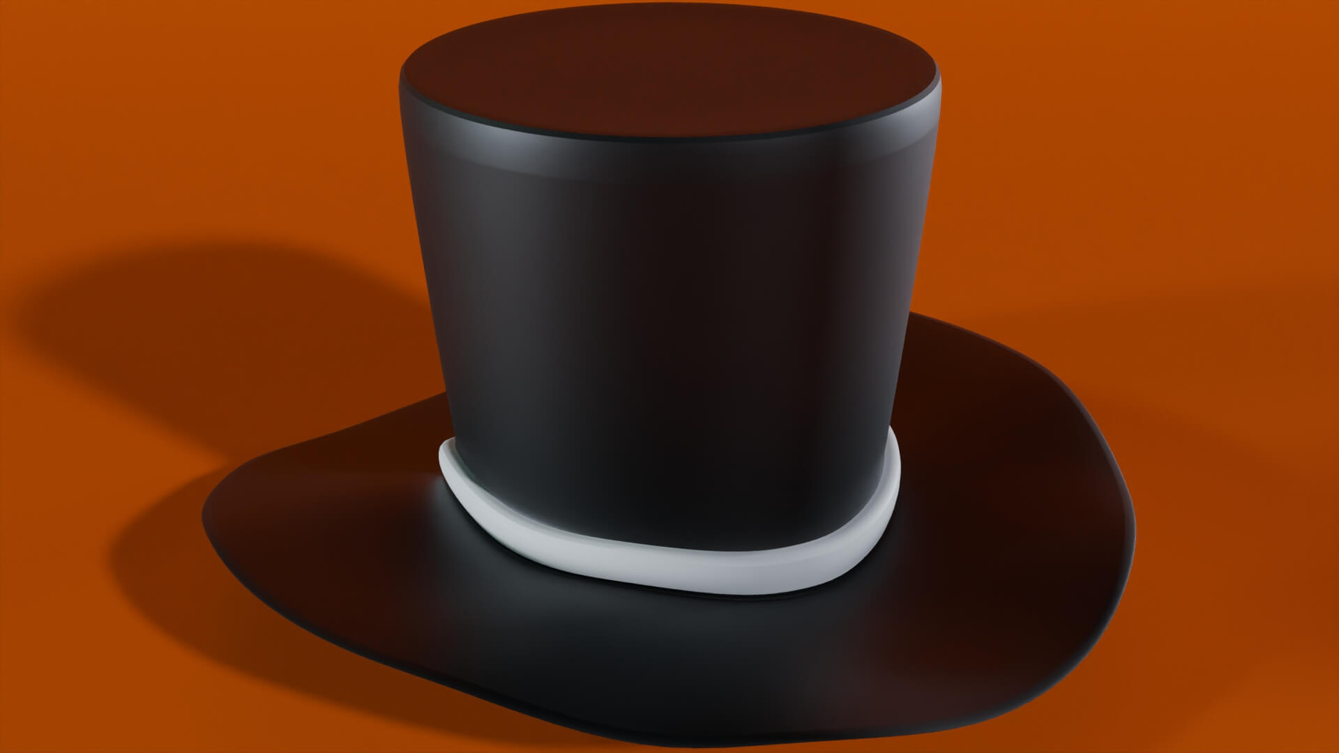 Stylized Black Top Hat 3D Model 3D Model