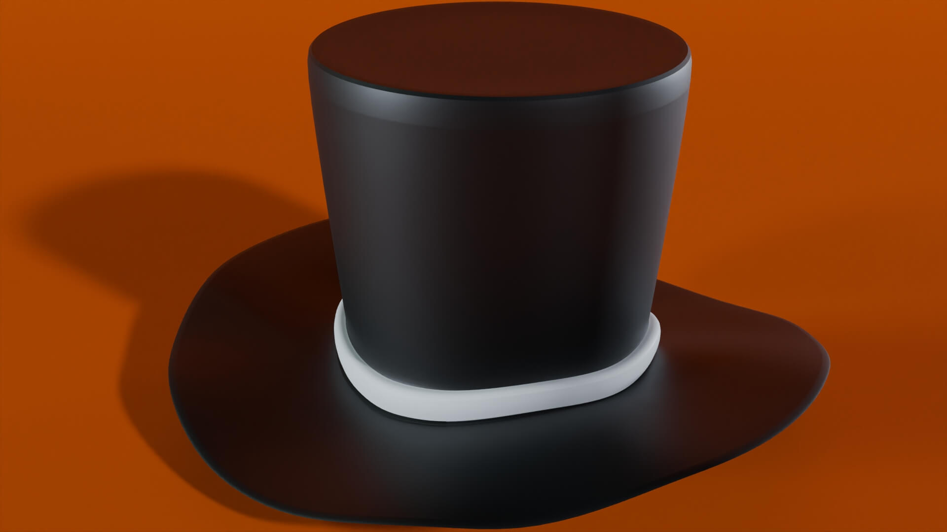 Stylized Black Top Hat 3D Model 3D Model