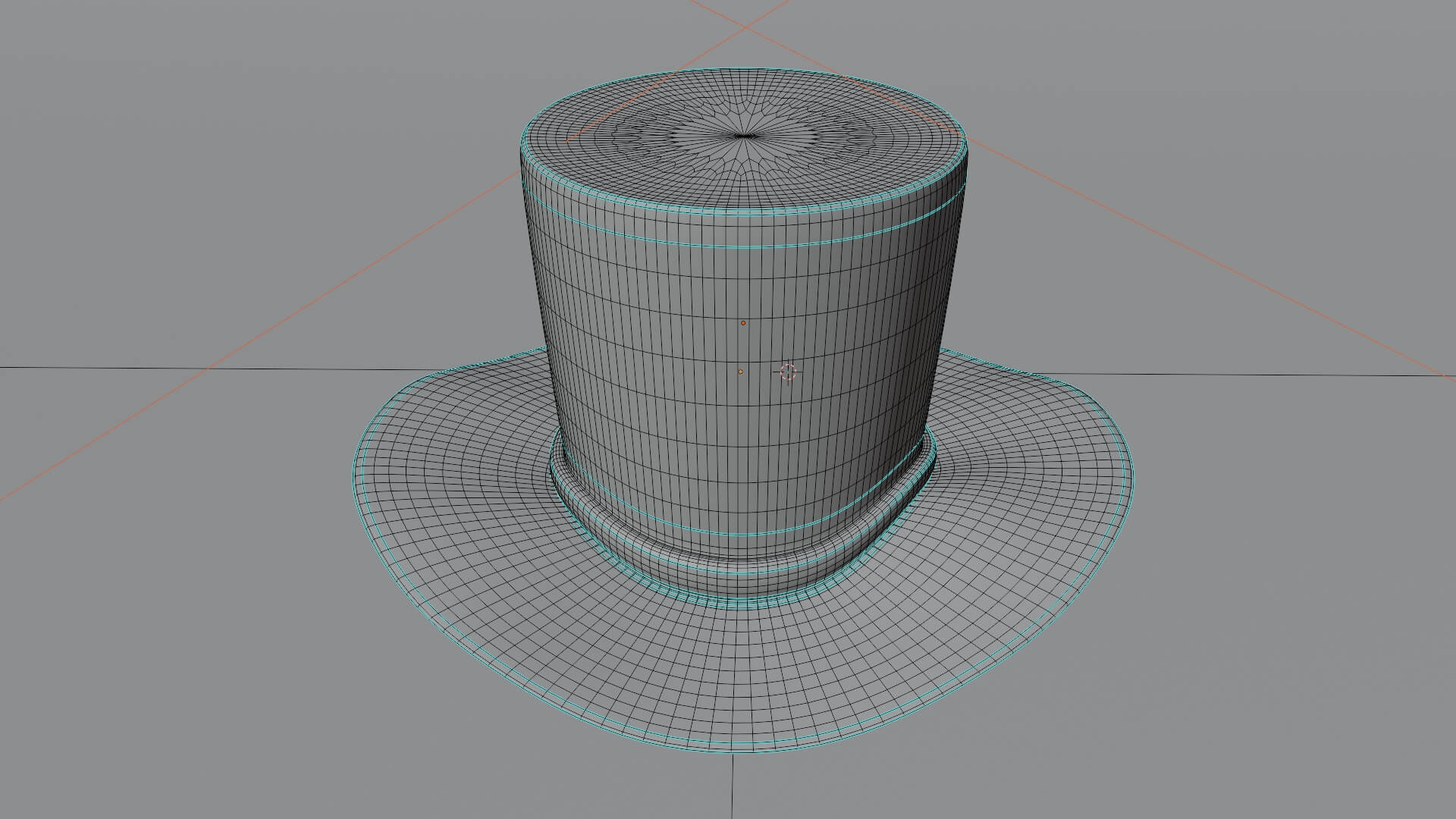 Stylized Black Top Hat 3D Model 3D Model