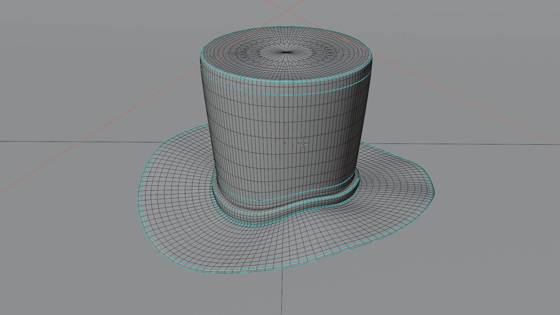 Stylized Black Top Hat 3D Model 3D Model