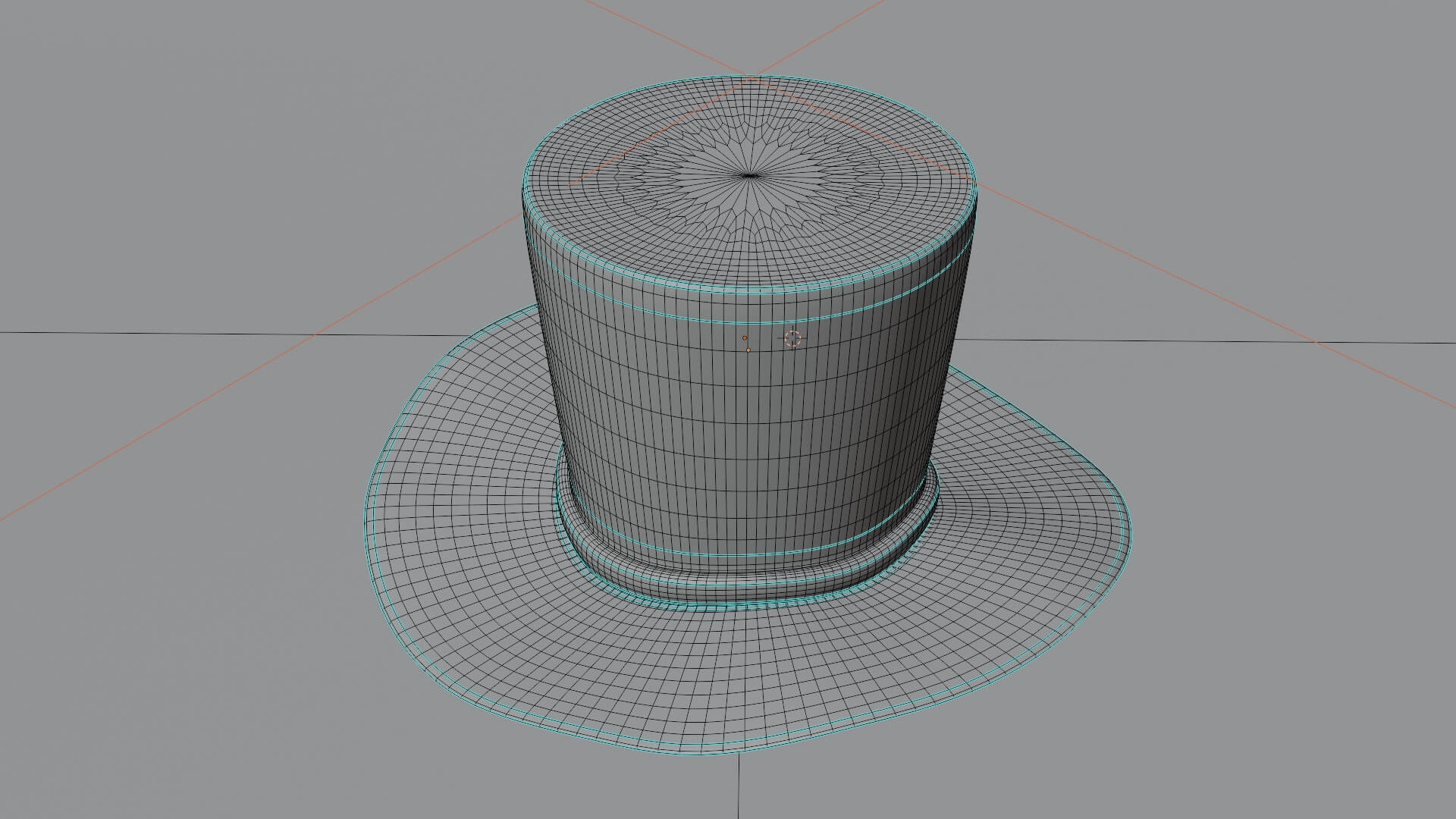 Stylized Black Top Hat 3D Model 3D Model