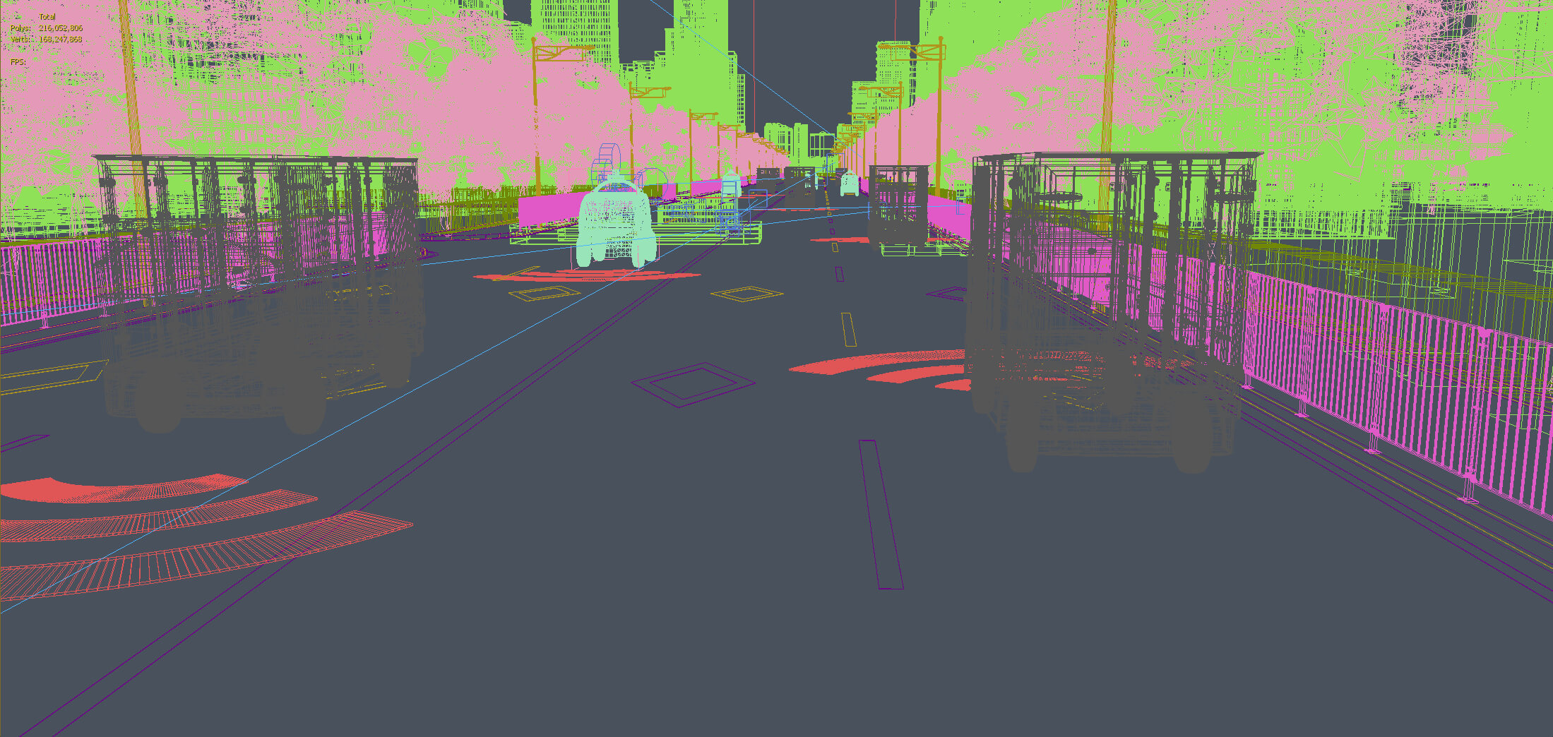 Autonomous Delivery Vehicle Smart City Road 3D Model