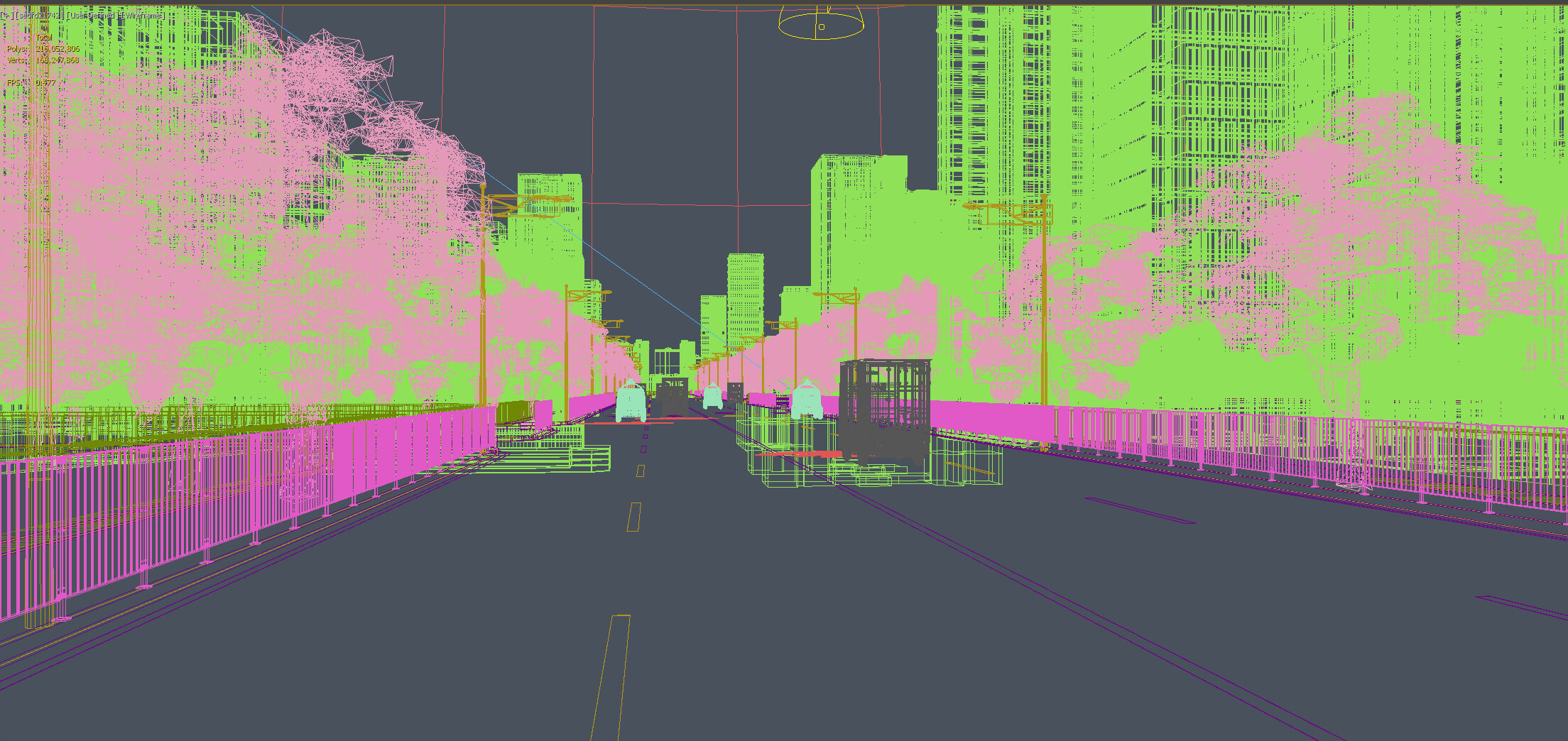Autonomous Delivery Vehicle Smart City Road 3D Model