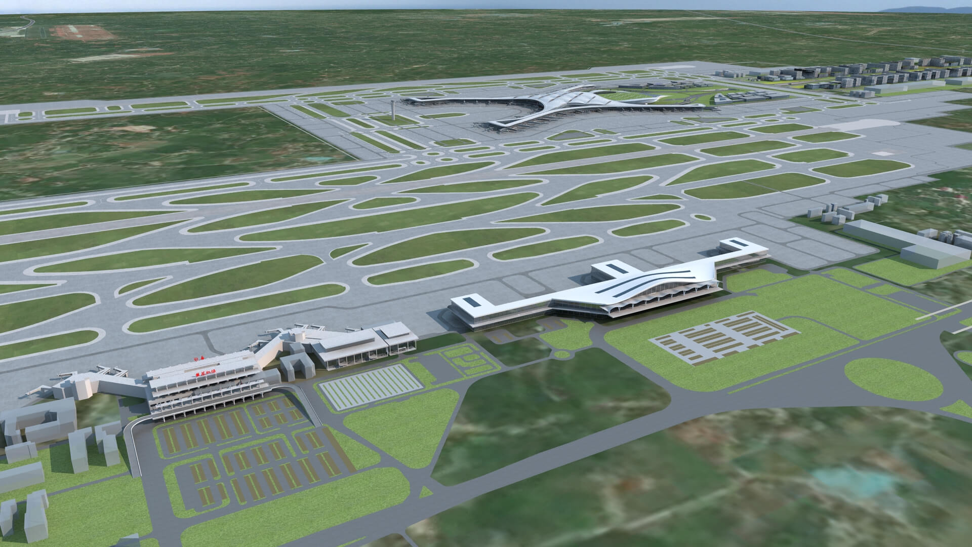 Changsha Airport China Airport 3D Model