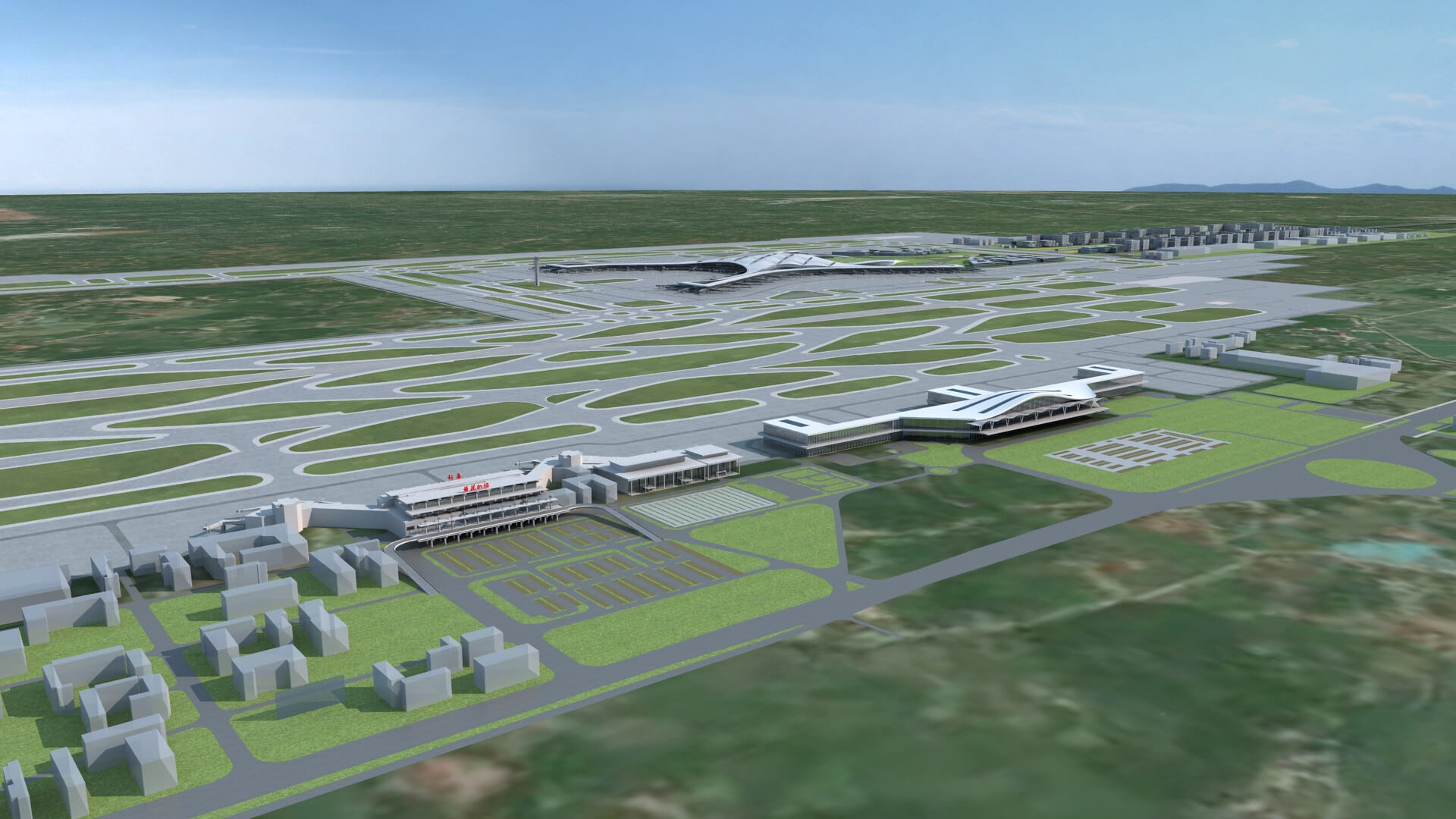 Changsha Airport China Airport 3D Model