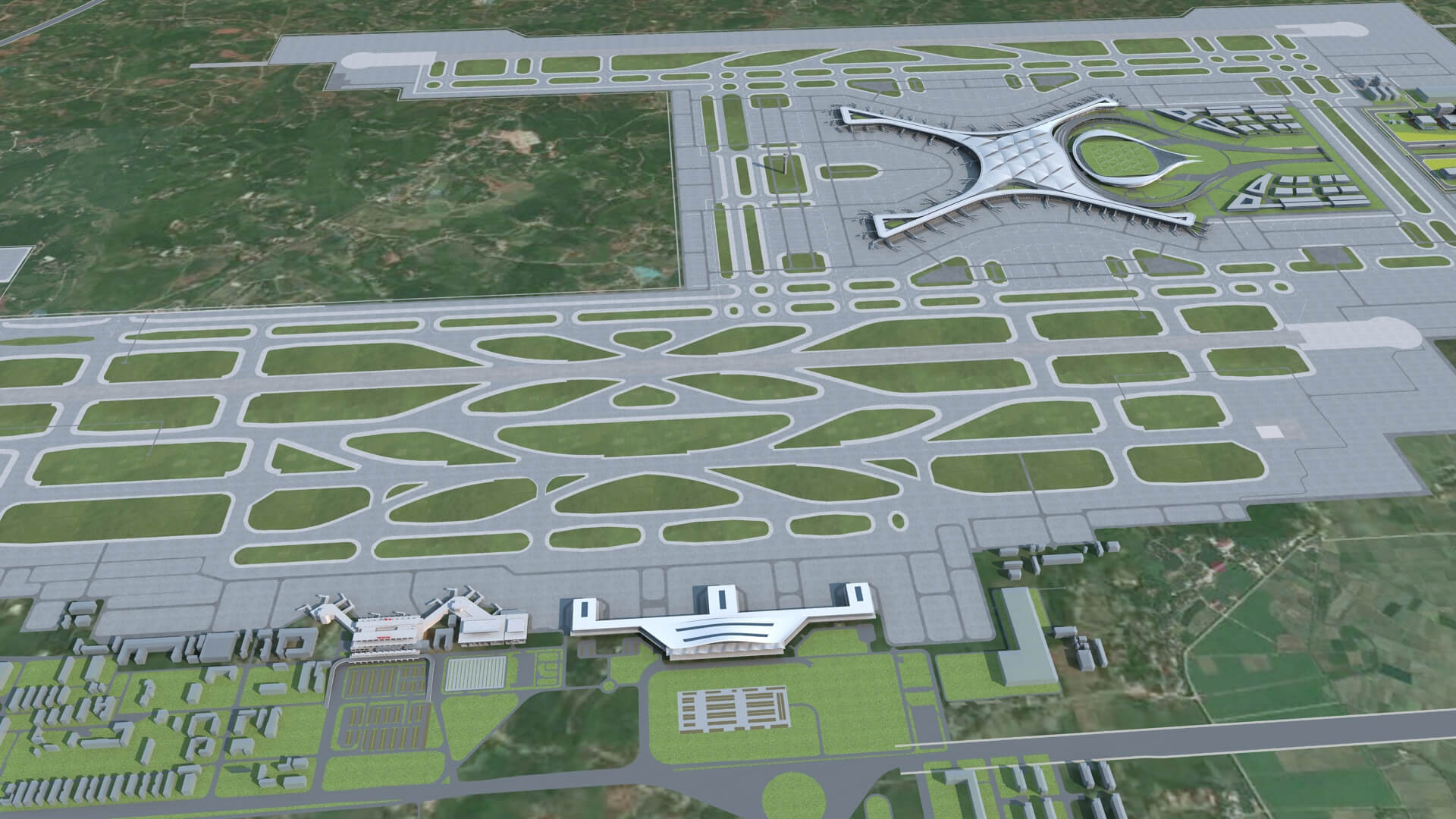 Changsha Airport China Airport 3D Model