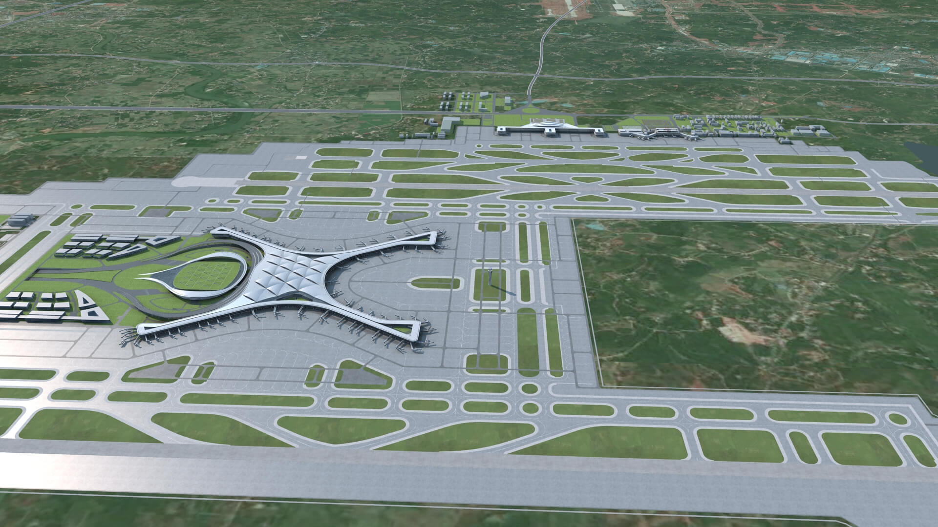 Changsha Airport China Airport 3D Model