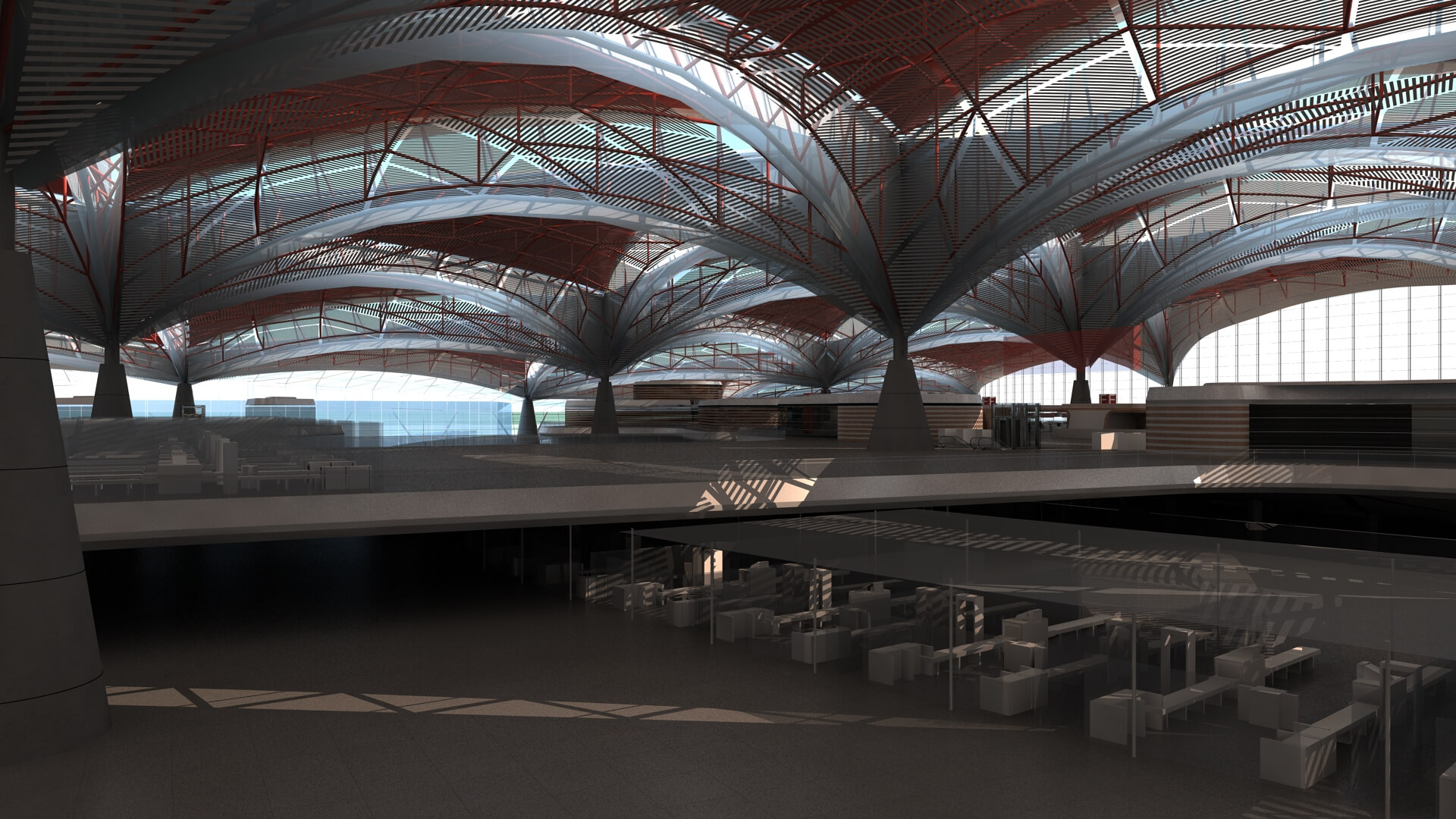 Changsha Airport China Airport 3D Model