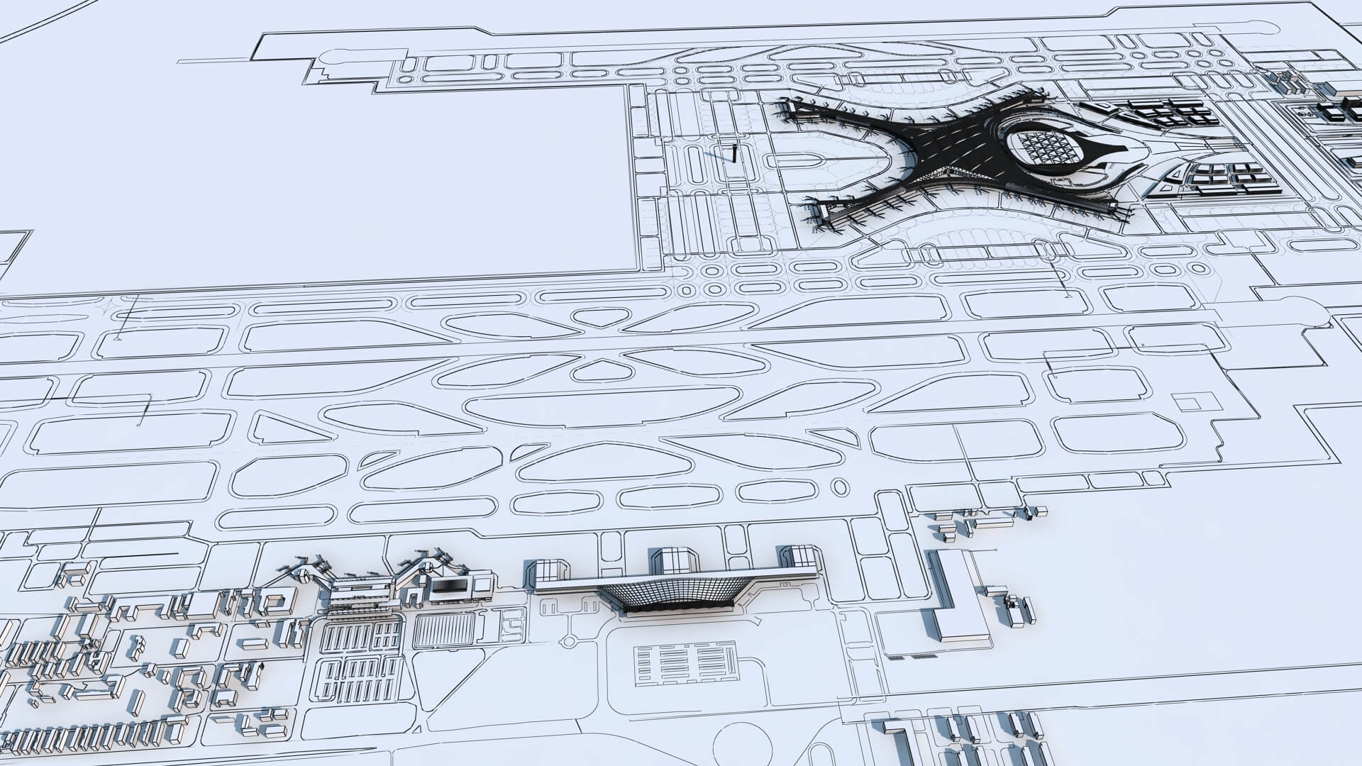 Changsha Airport China Airport 3D Model