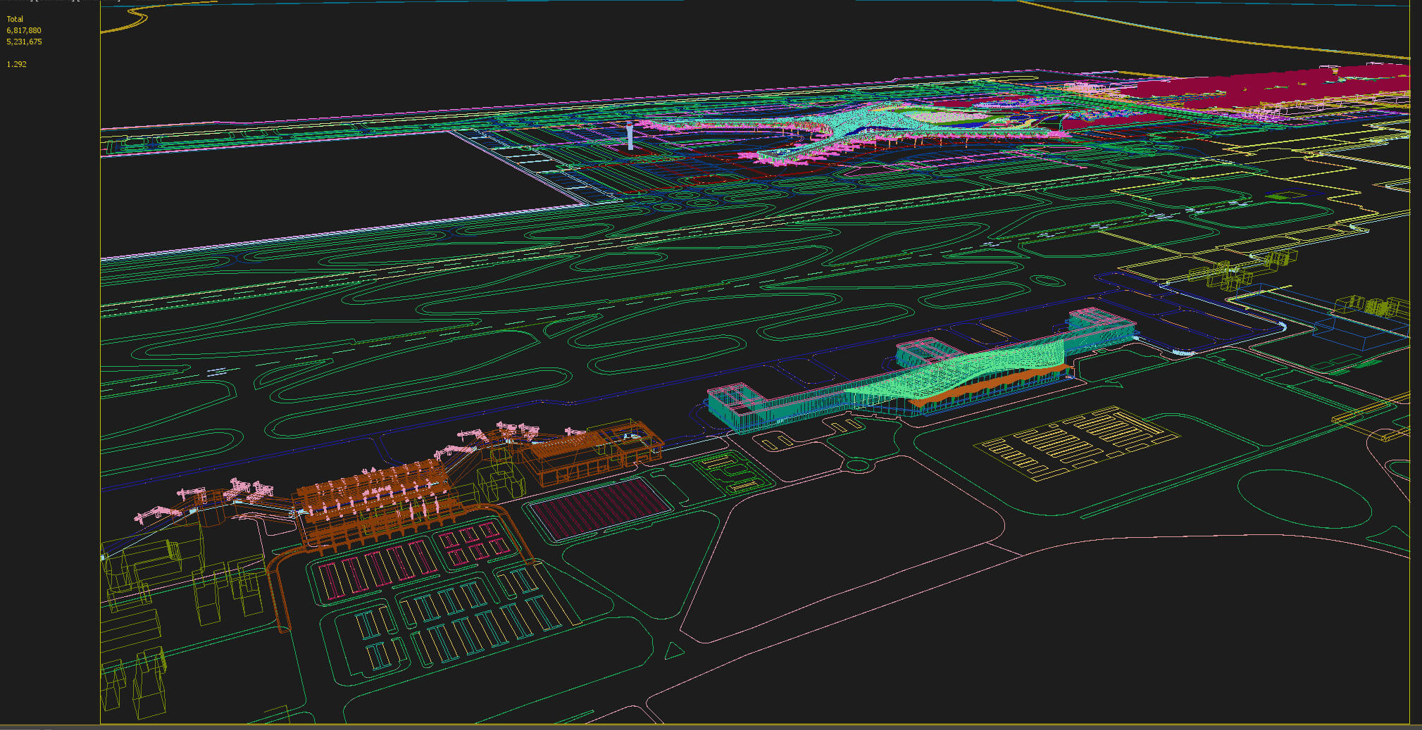 Changsha Airport China Airport 3D Model