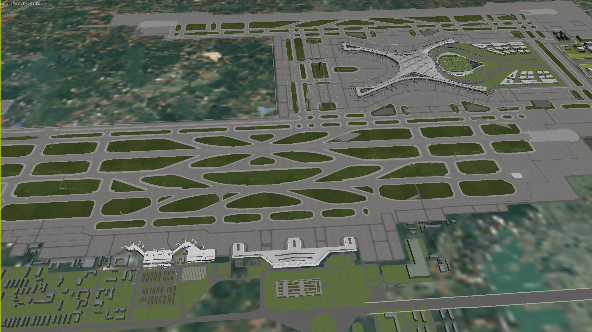 Changsha Airport China Airport 3D Model