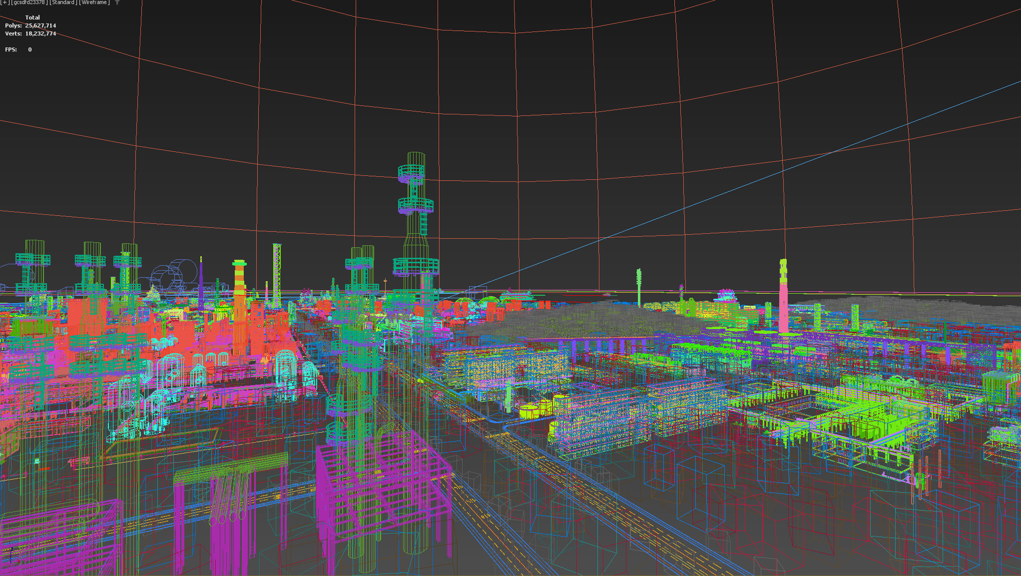 Coastal Petrochemical Refinery Industrial Plant 3D Model
