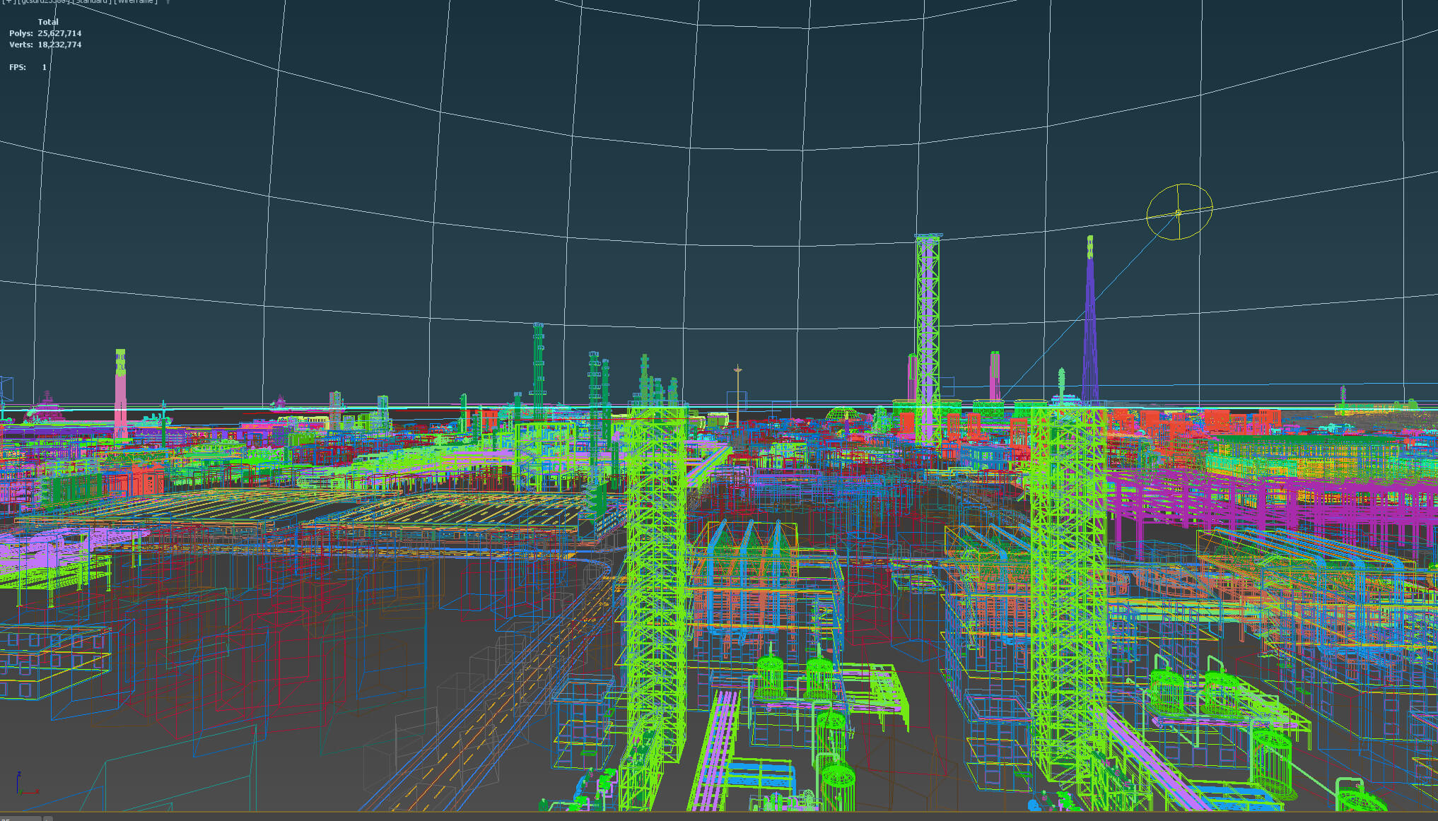Coastal Petrochemical Refinery Industrial Plant 3D Model
