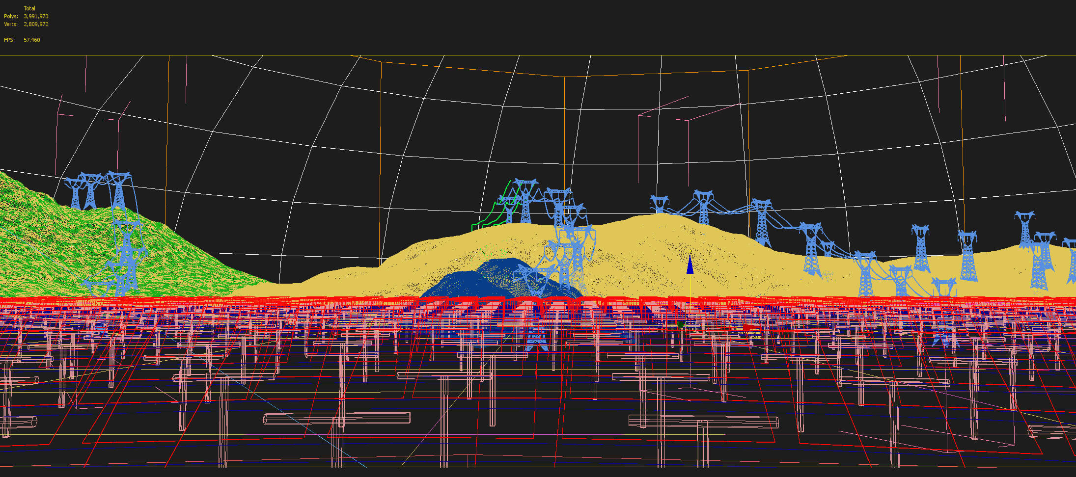 Concentrated Solar Power Station 3D Model