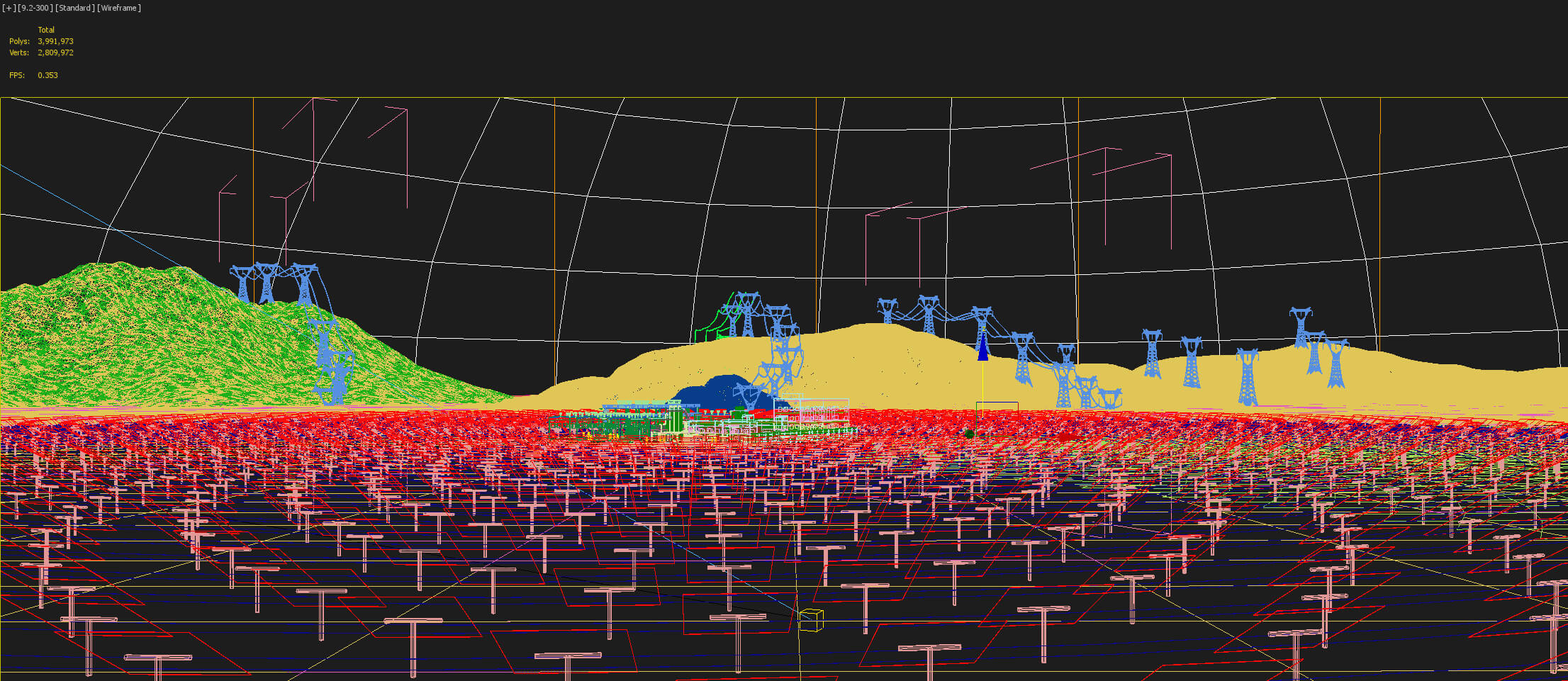 Concentrated Solar Power Station 3D Model