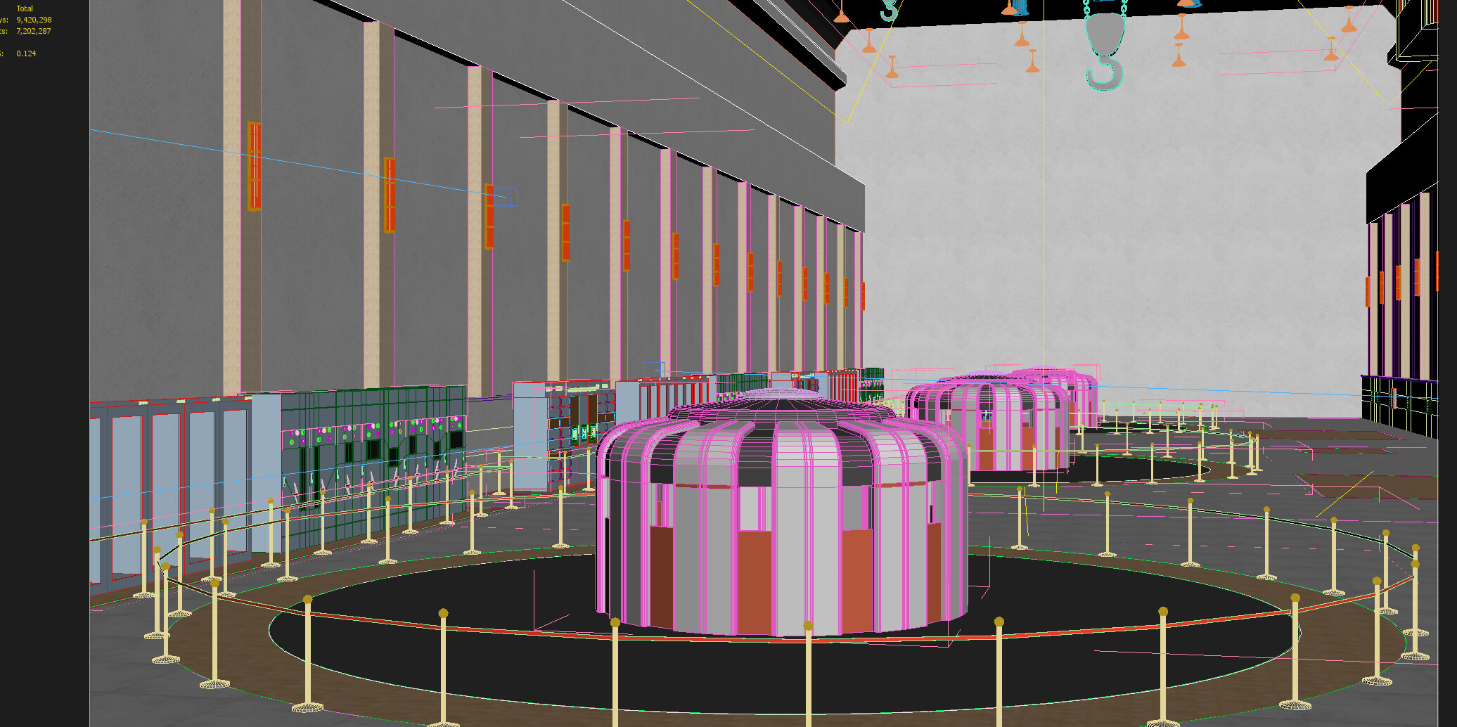 Hydropower Station Generator Hall 3D Model