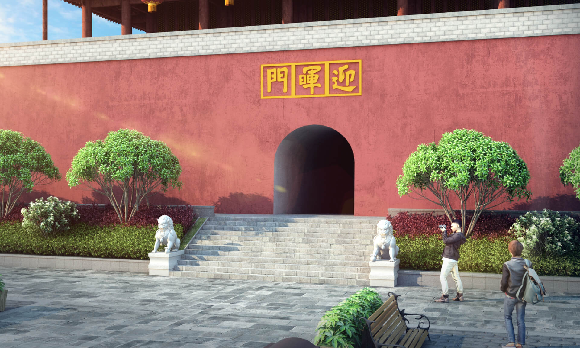 Jianshui Ancient City Yinghui Gate Chinese City Gate Ancient 3D Model