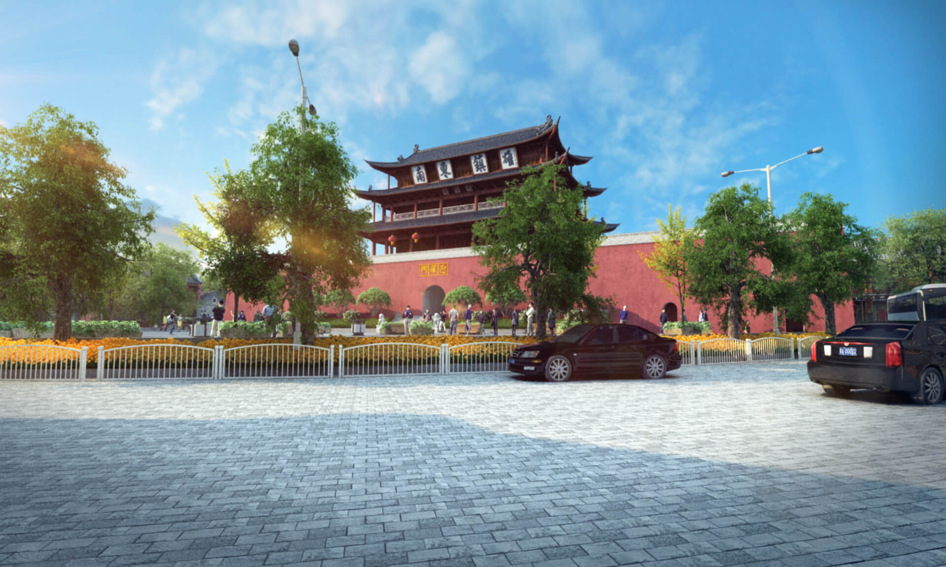 Jianshui Ancient City Yinghui Gate Chinese City Gate Ancient 3D Model