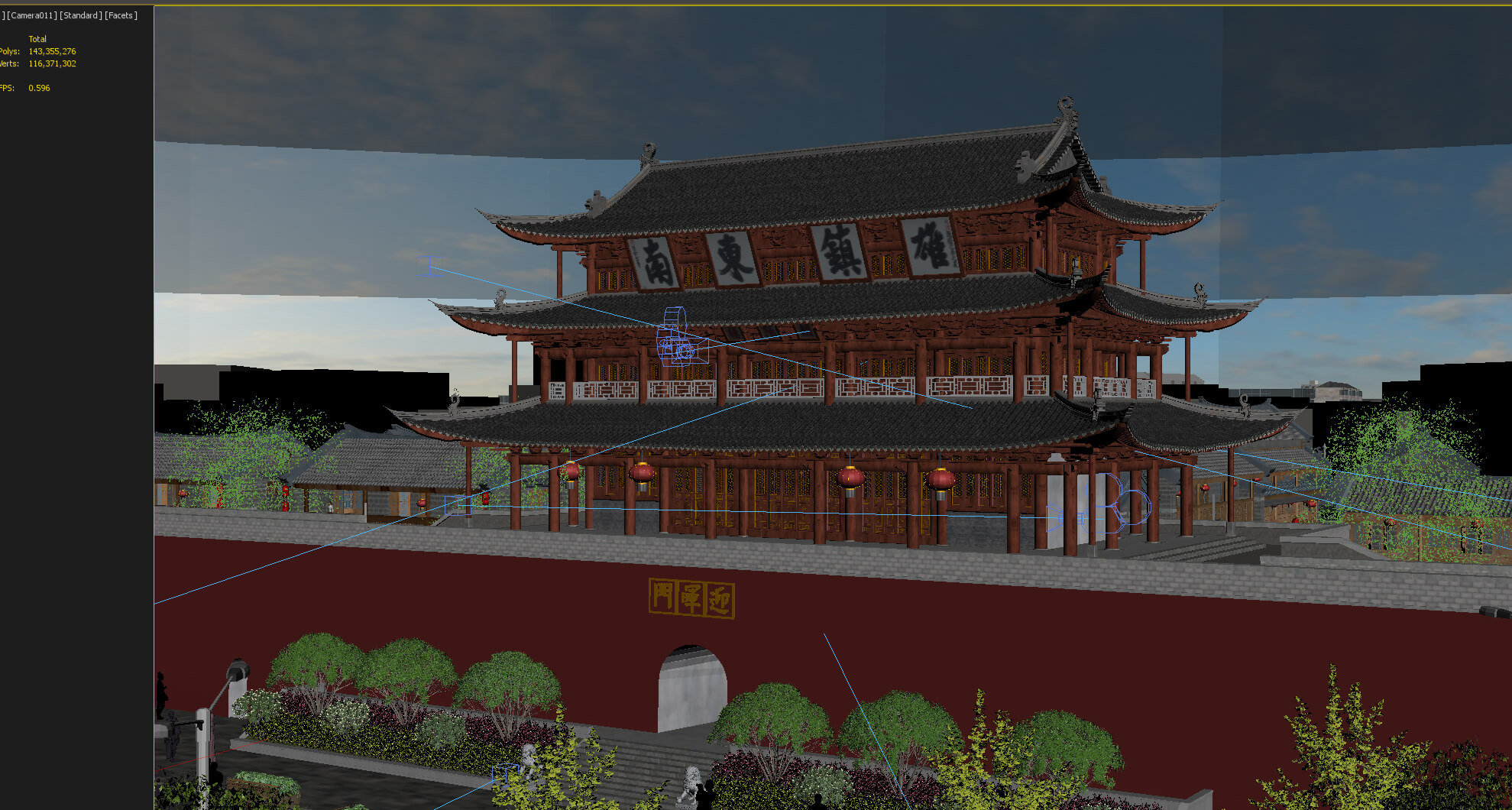 Jianshui Ancient City Yinghui Gate Chinese City Gate Ancient 3D Model