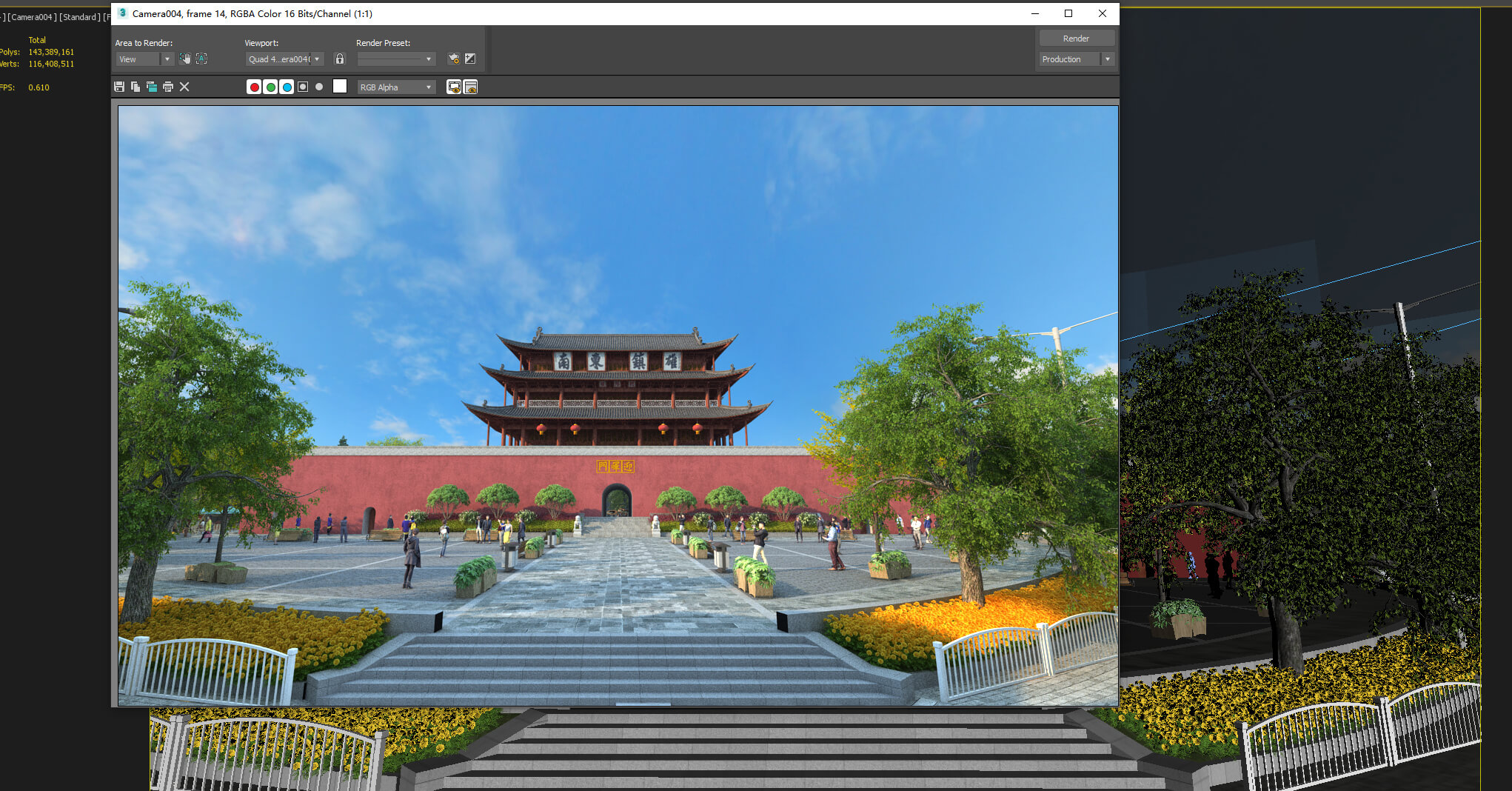 Jianshui Ancient City Yinghui Gate Chinese City Gate Ancient 3D Model