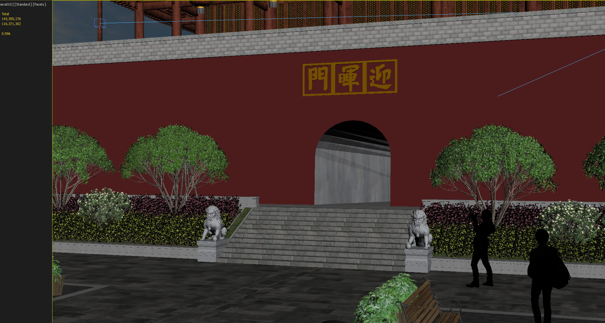 Jianshui Ancient City Yinghui Gate Chinese City Gate Ancient 3D Model