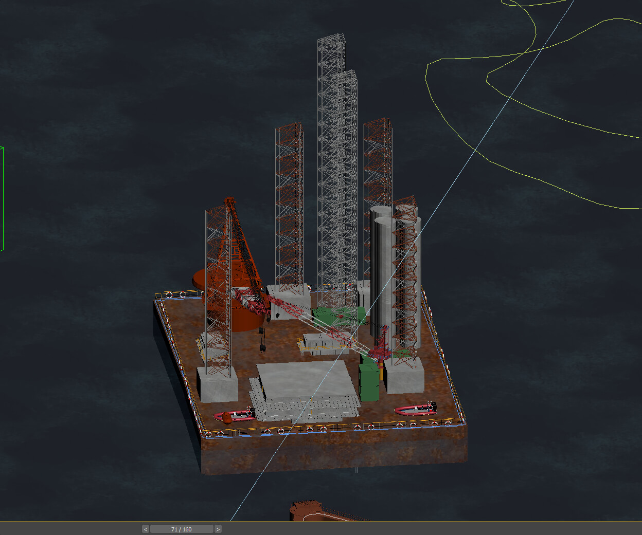Offshore Wind Farm 3D Model