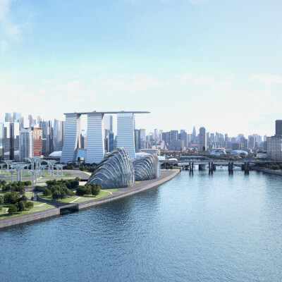 Singapore City Gardens by The Bay Singapore Skyline
