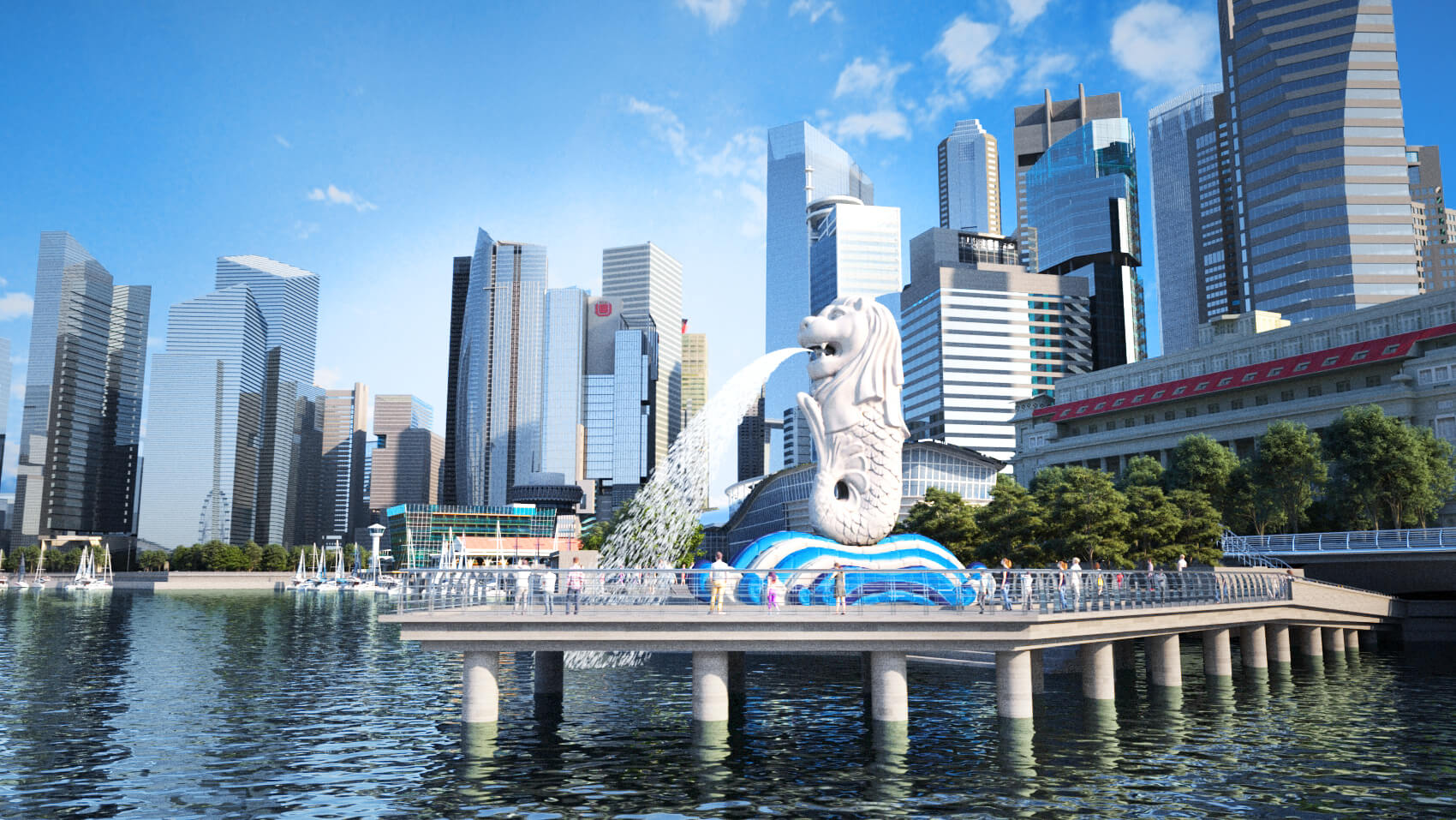 Singapore Marina Bay Sands Singapore City 3D Model