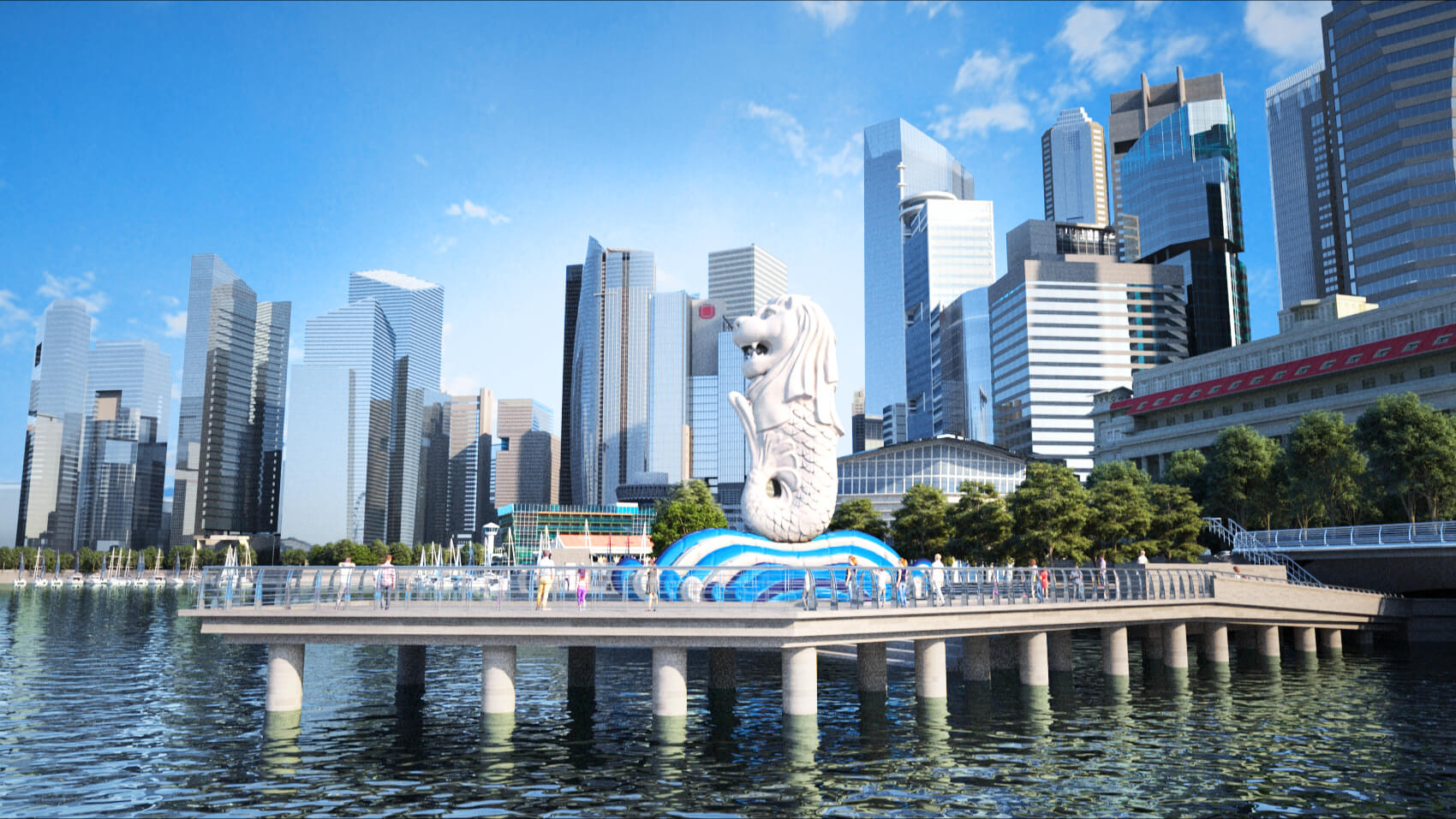Singapore Marina Bay Sands Singapore City 3D Model